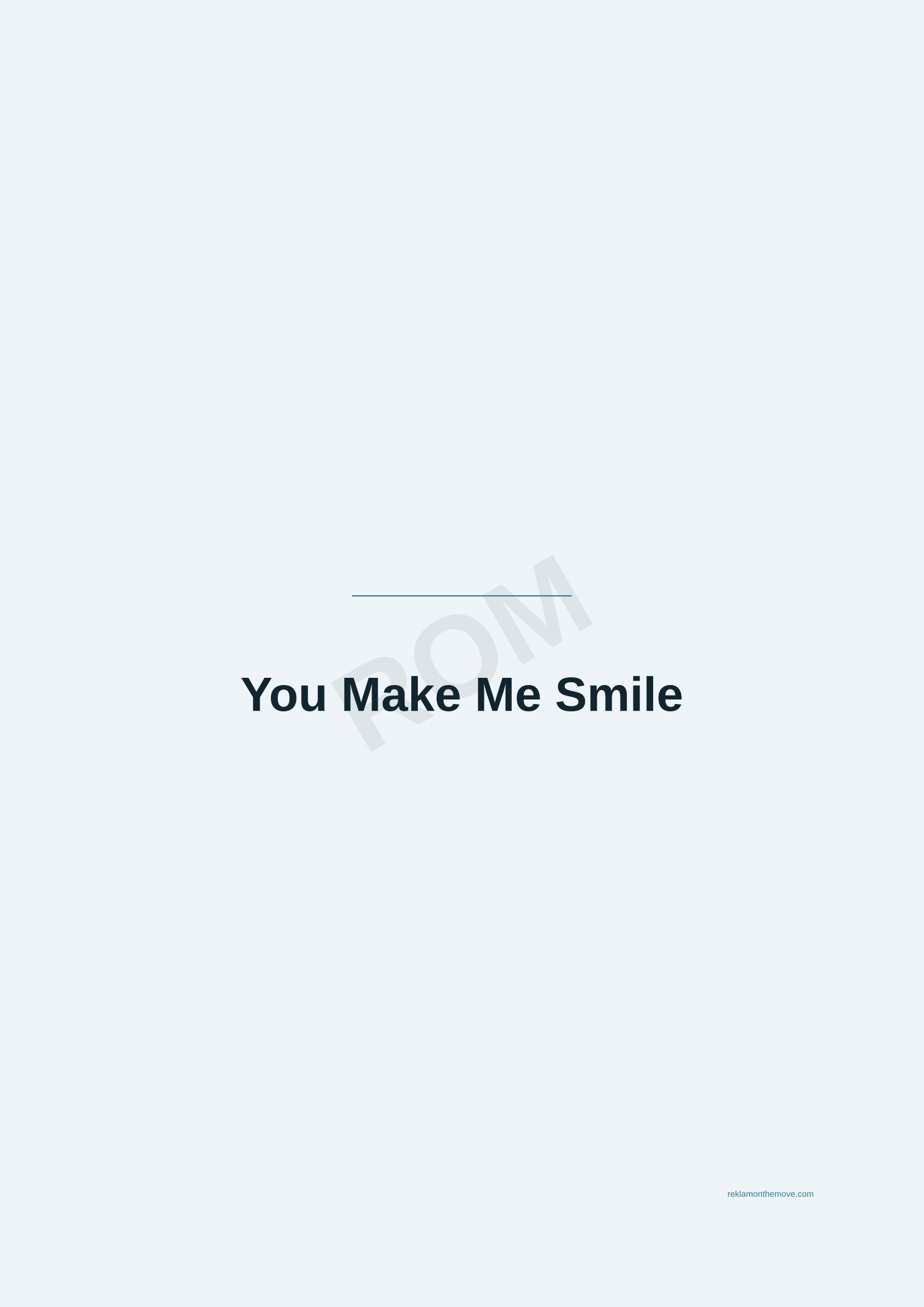 You Make Me Smile · Okyanus — ROM dijital ürün önizlemesi (filigranlı)