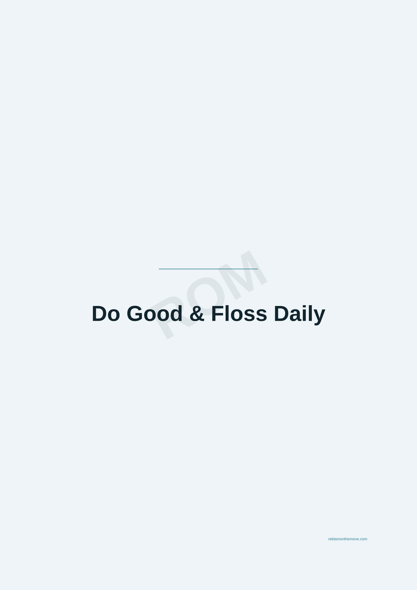 Do Good & Floss Daily · Okyanus — ROM dijital ürün önizlemesi (filigranlı)