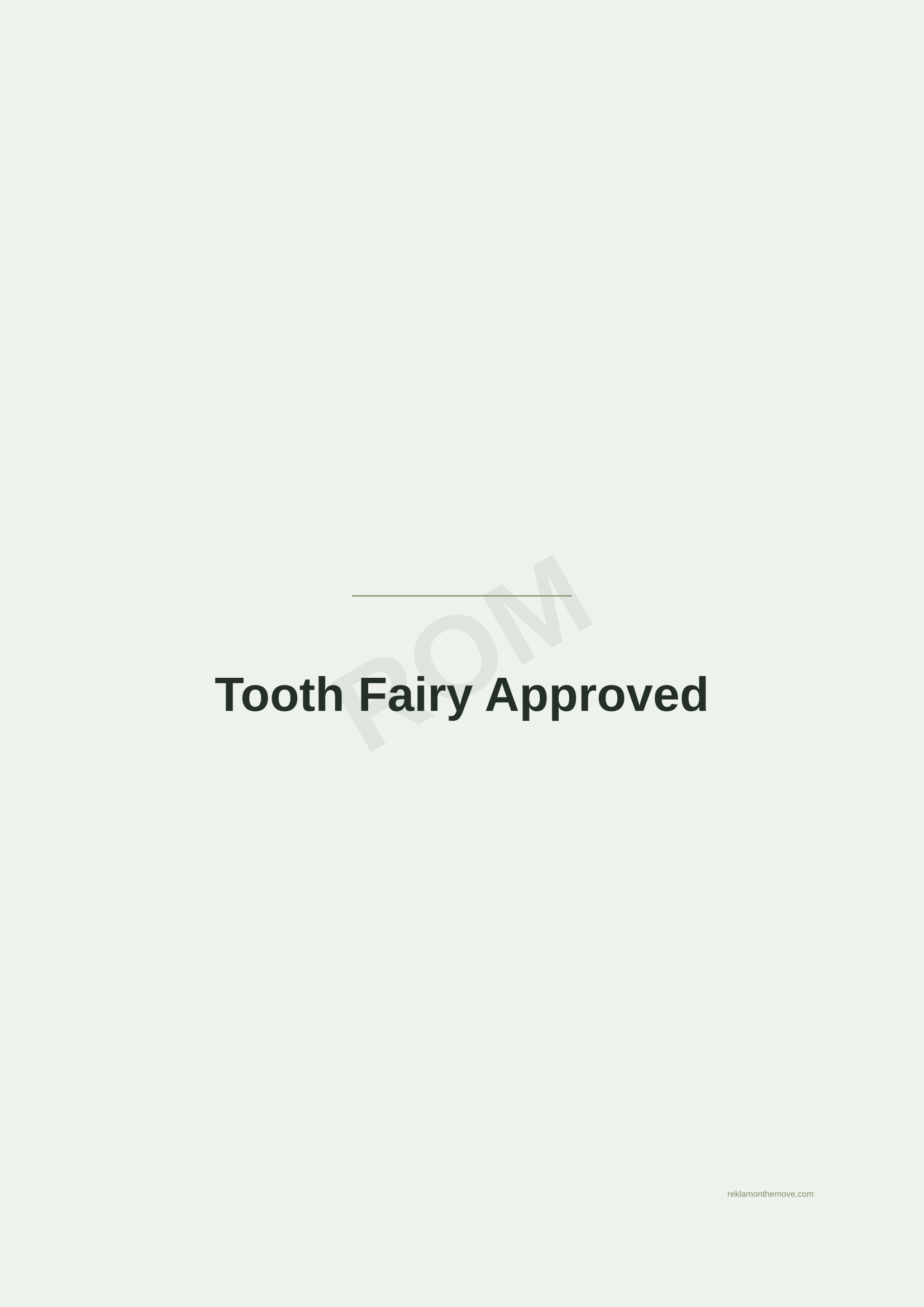 Tooth Fairy Approved · Adaçayı — ROM dijital ürün önizlemesi (filigranlı)