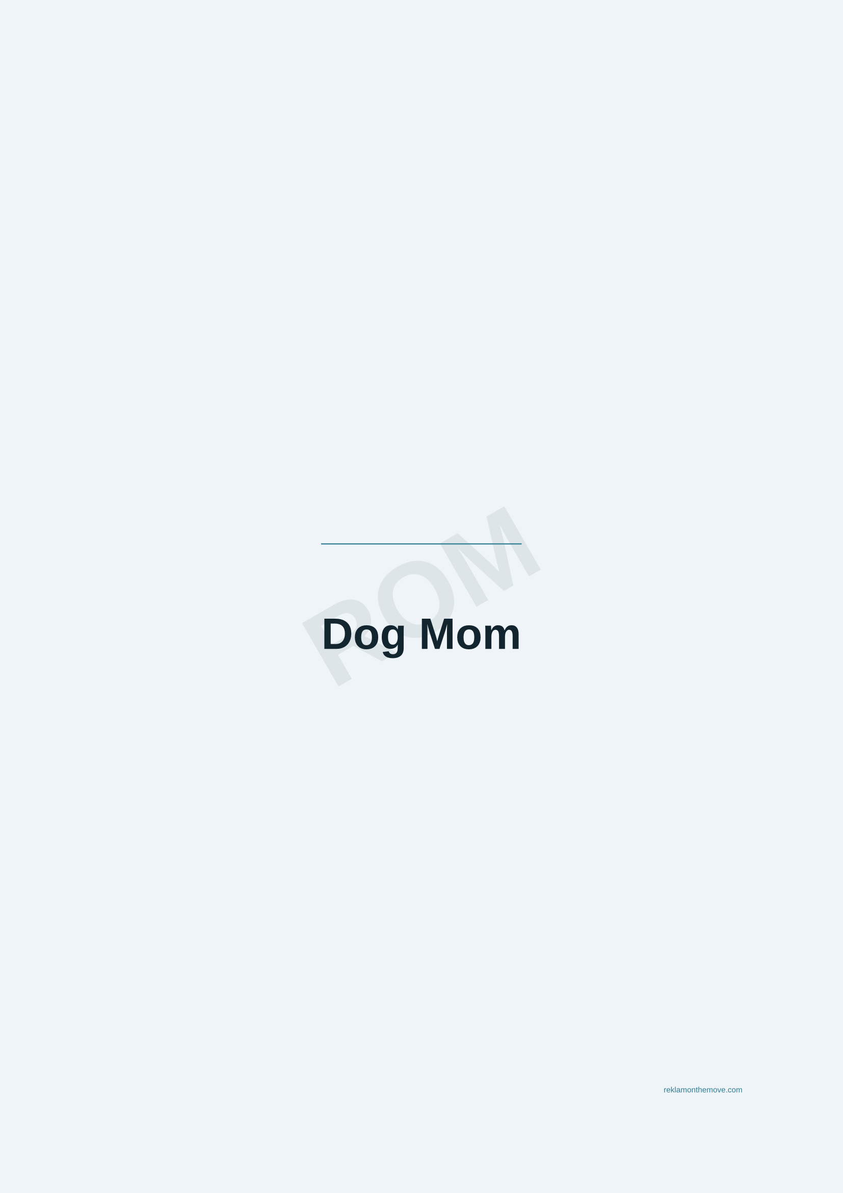 Dog Mom · Okyanus — ROM dijital ürün önizlemesi (filigranlı)