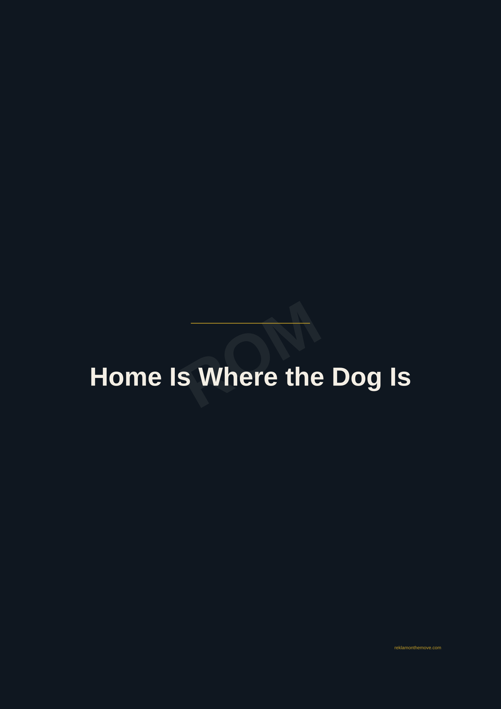 Home Is Where the Dog Is · Gece — ROM dijital ürün önizlemesi (filigranlı)