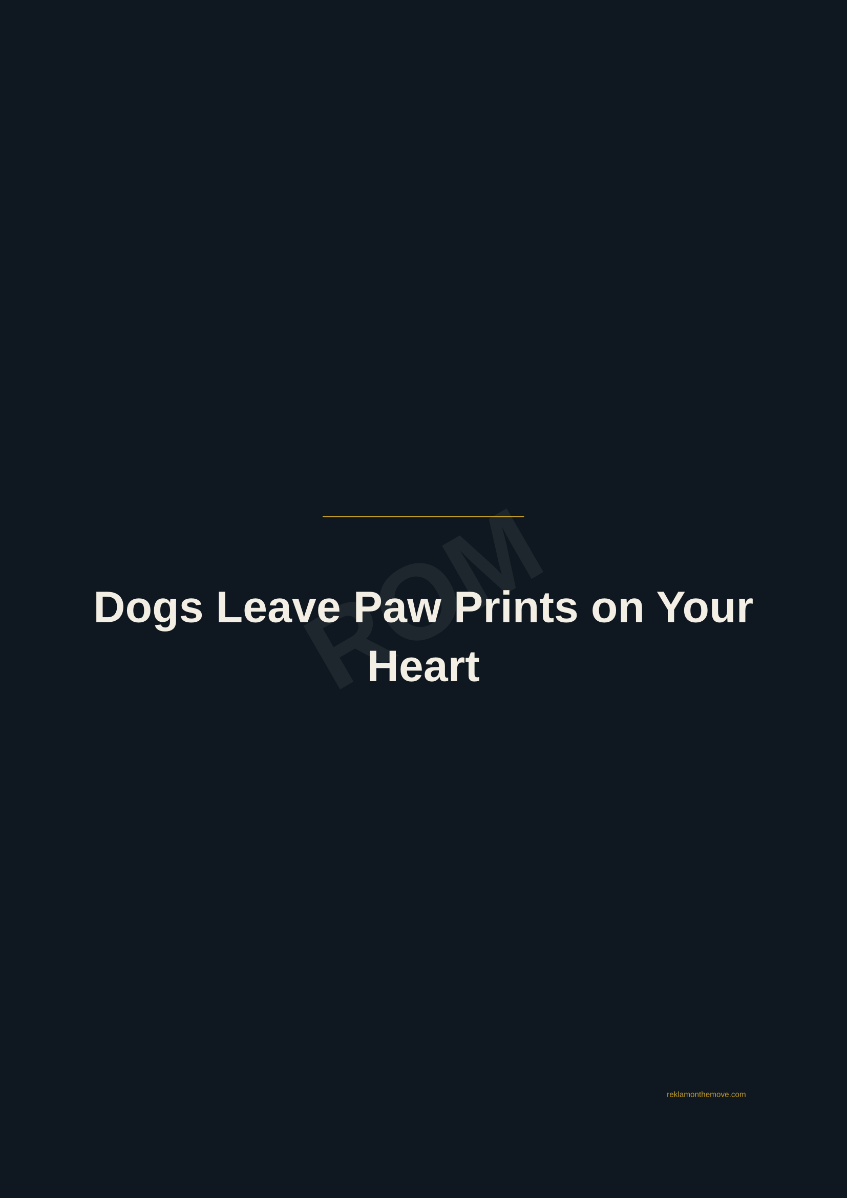 Dogs Leave Paw Prints on Your Heart · Gece — ROM dijital ürün önizlemesi (filigranlı)