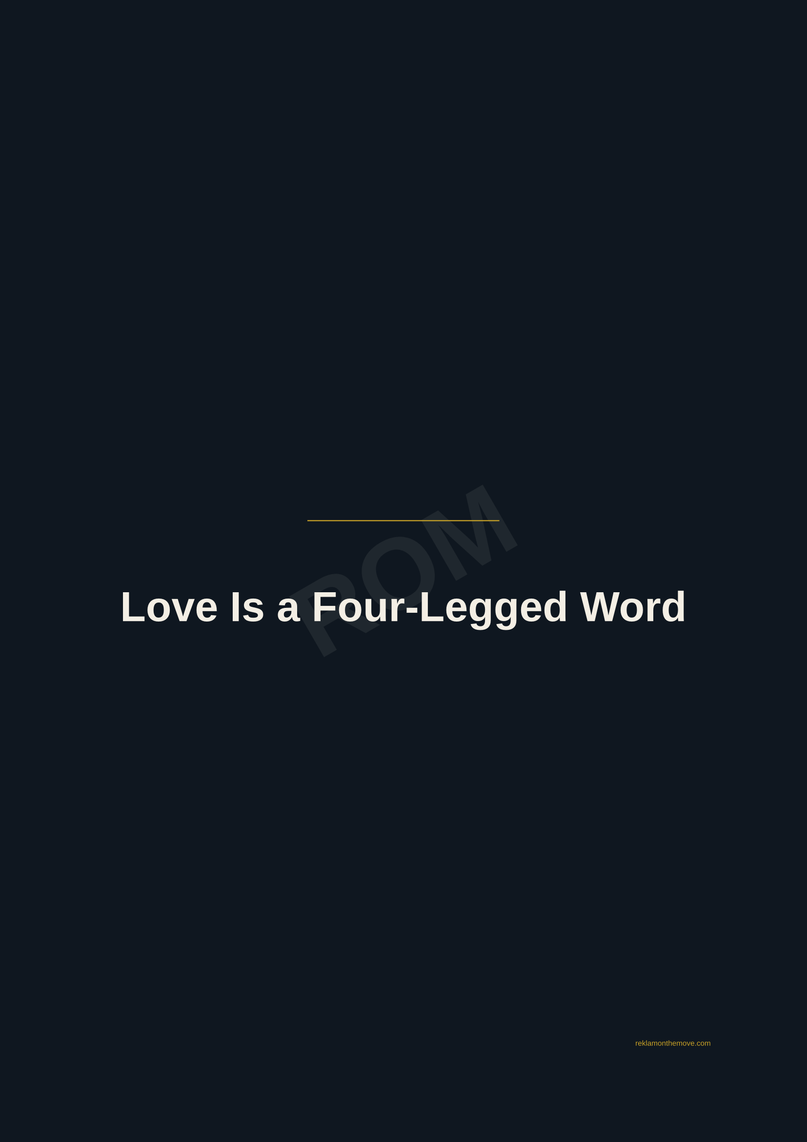 Love Is a Four-Legged Word · Gece — ROM dijital ürün önizlemesi (filigranlı)