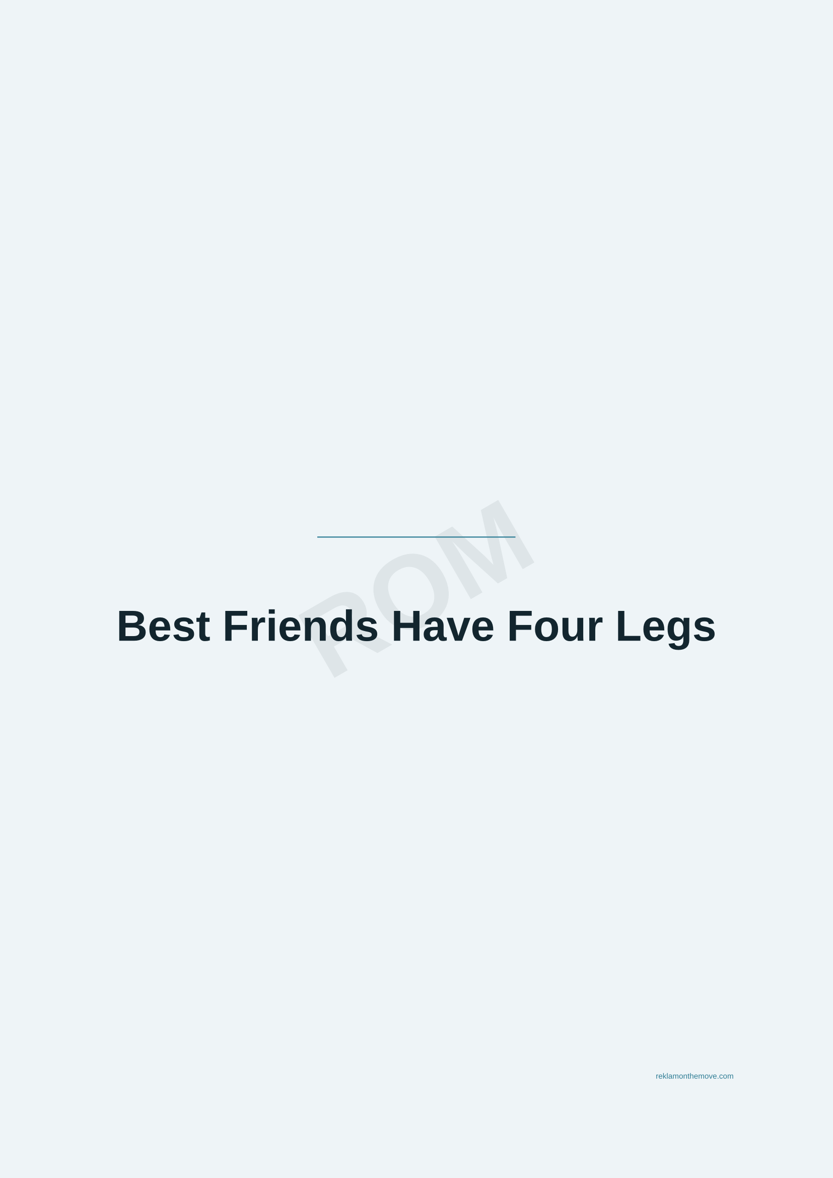 Best Friends Have Four Legs · Okyanus — ROM dijital ürün önizlemesi (filigranlı)