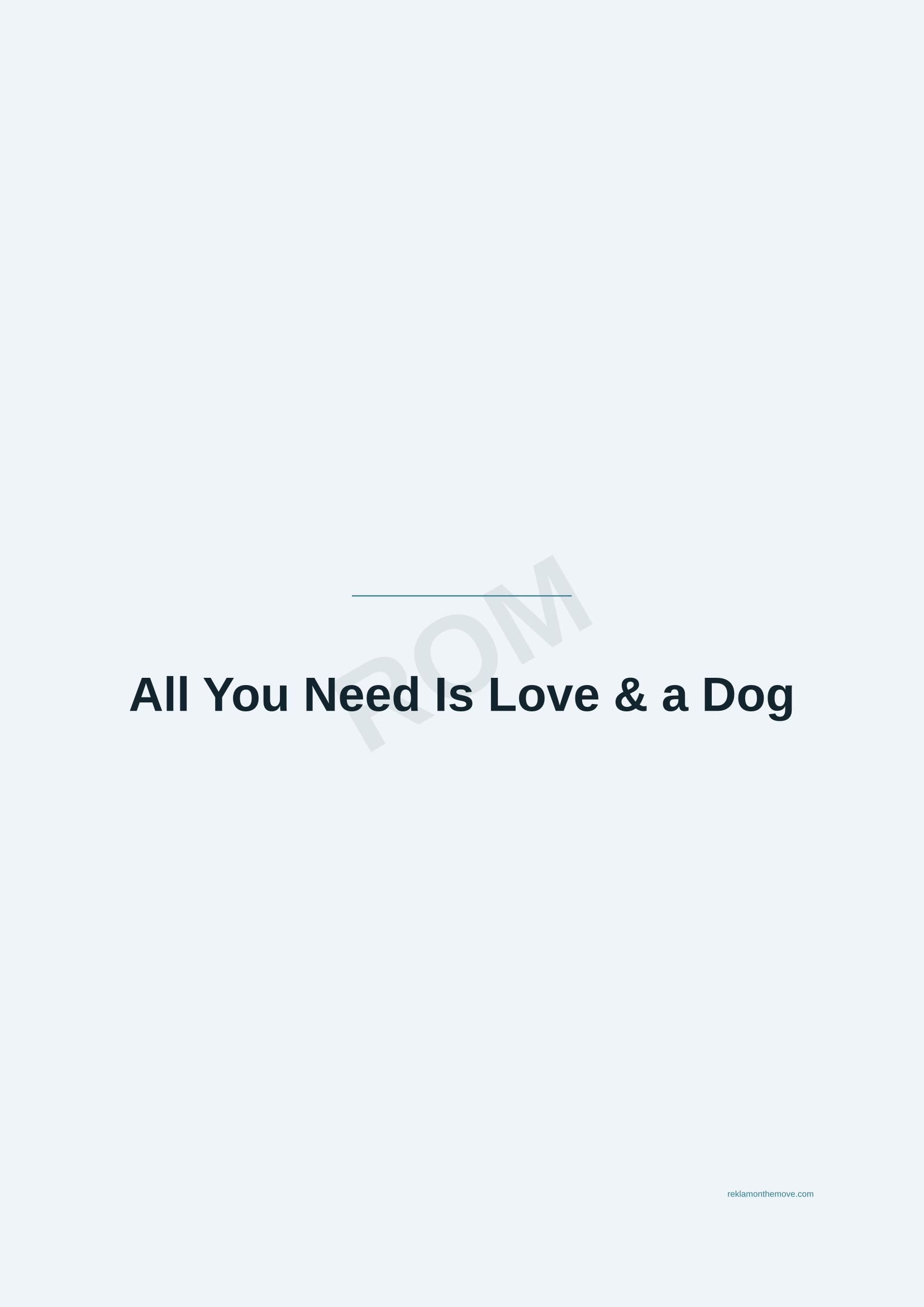All You Need Is Love & a Dog · Okyanus — ROM dijital ürün önizlemesi (filigranlı)