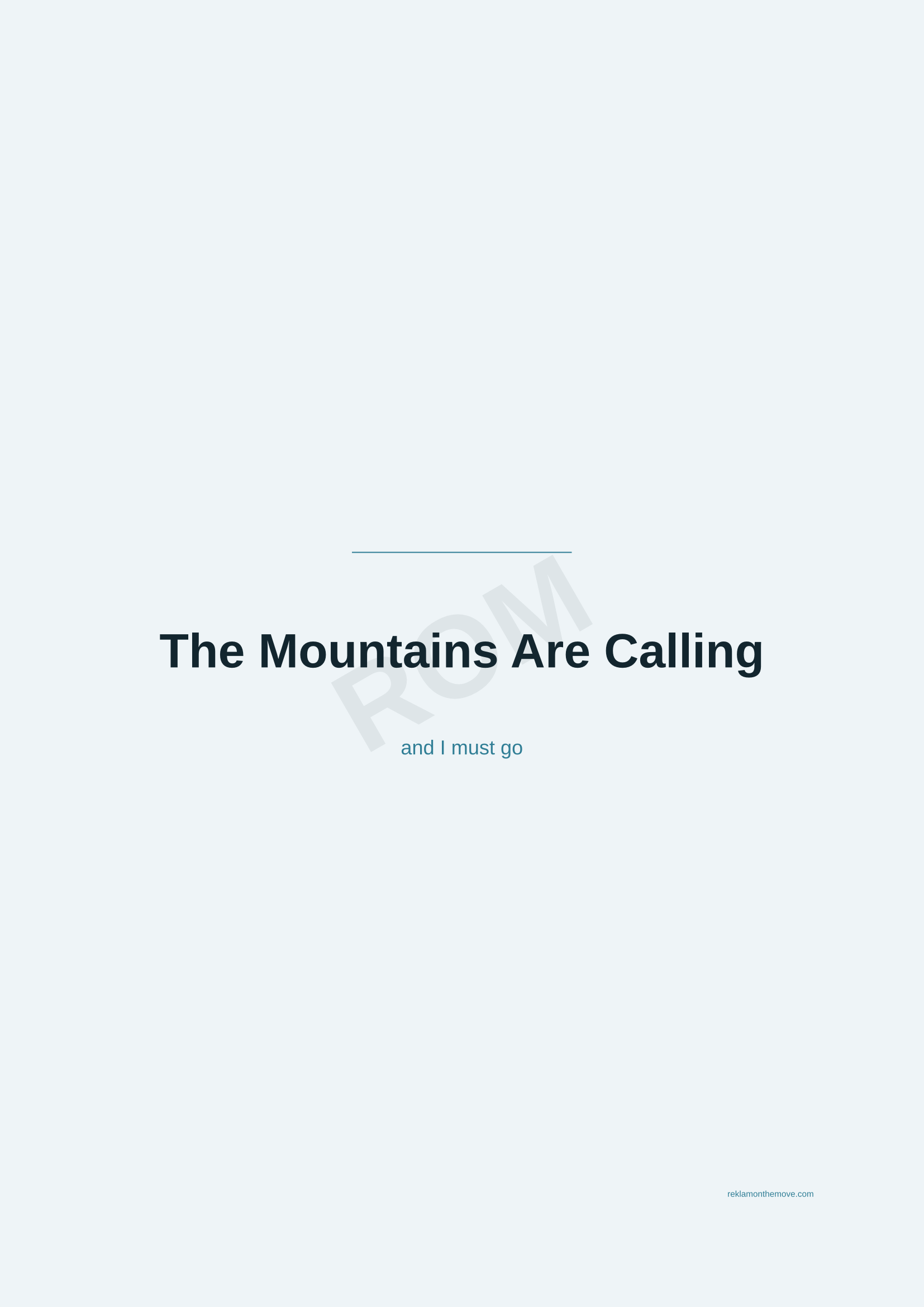 The Mountains Are Calling · Okyanus — ROM dijital ürün önizlemesi (filigranlı)