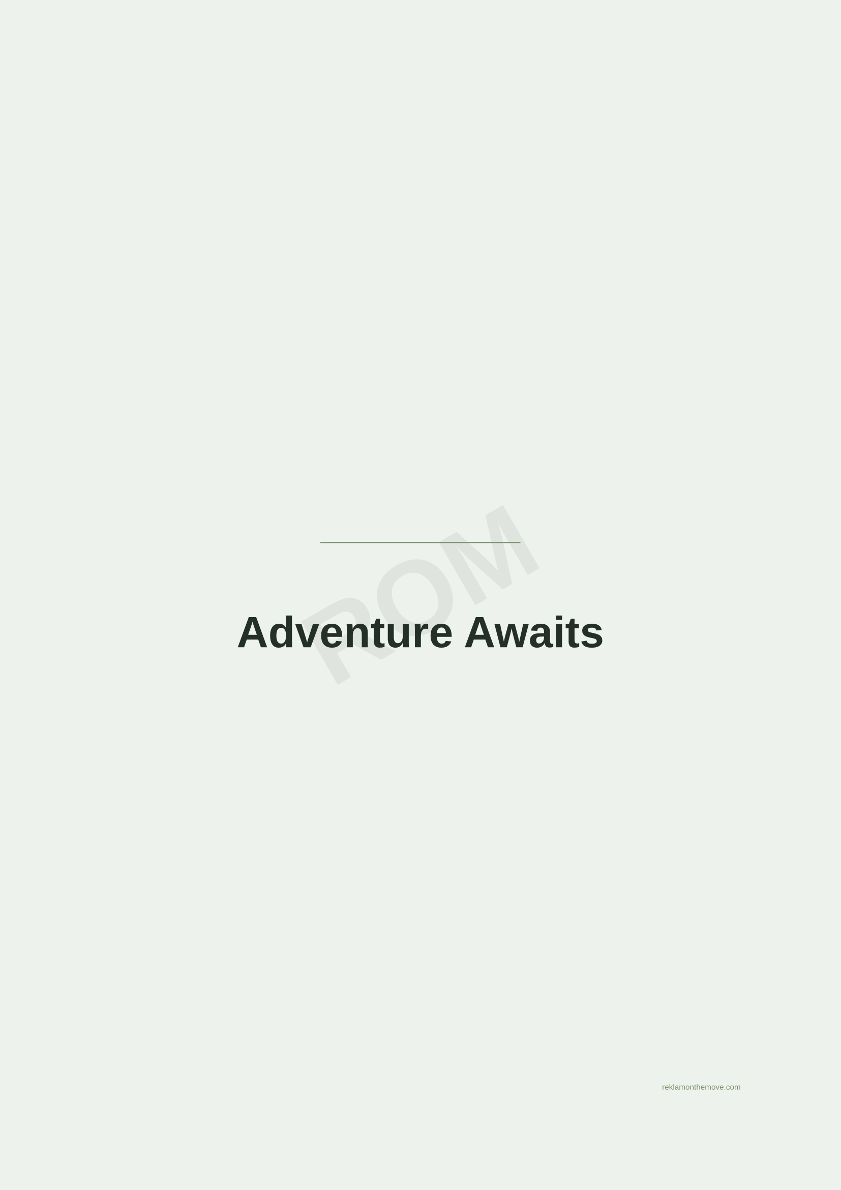 Adventure Awaits · Adaçayı — ROM dijital ürün önizlemesi (filigranlı)