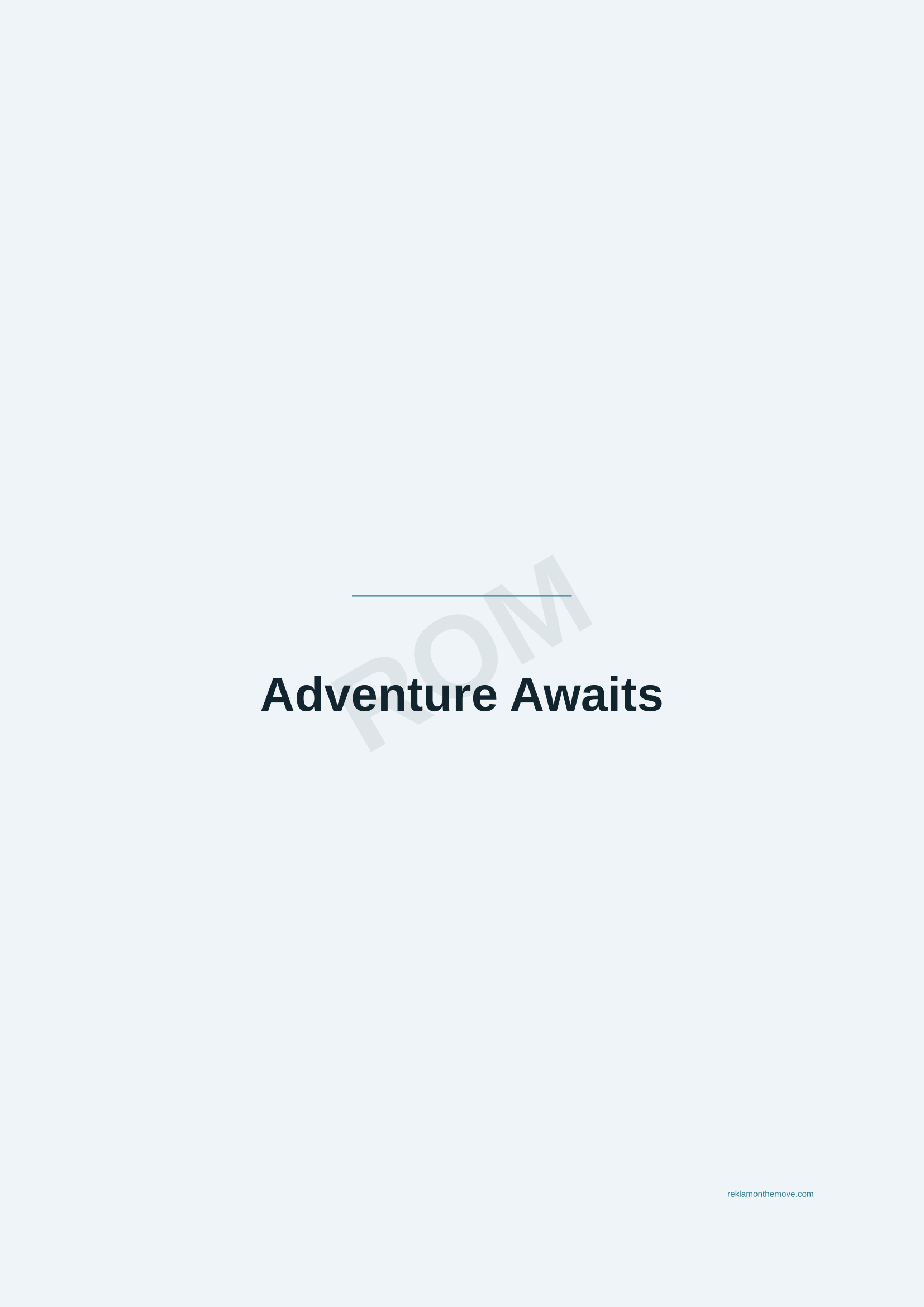 Adventure Awaits · Okyanus — ROM dijital ürün önizlemesi (filigranlı)