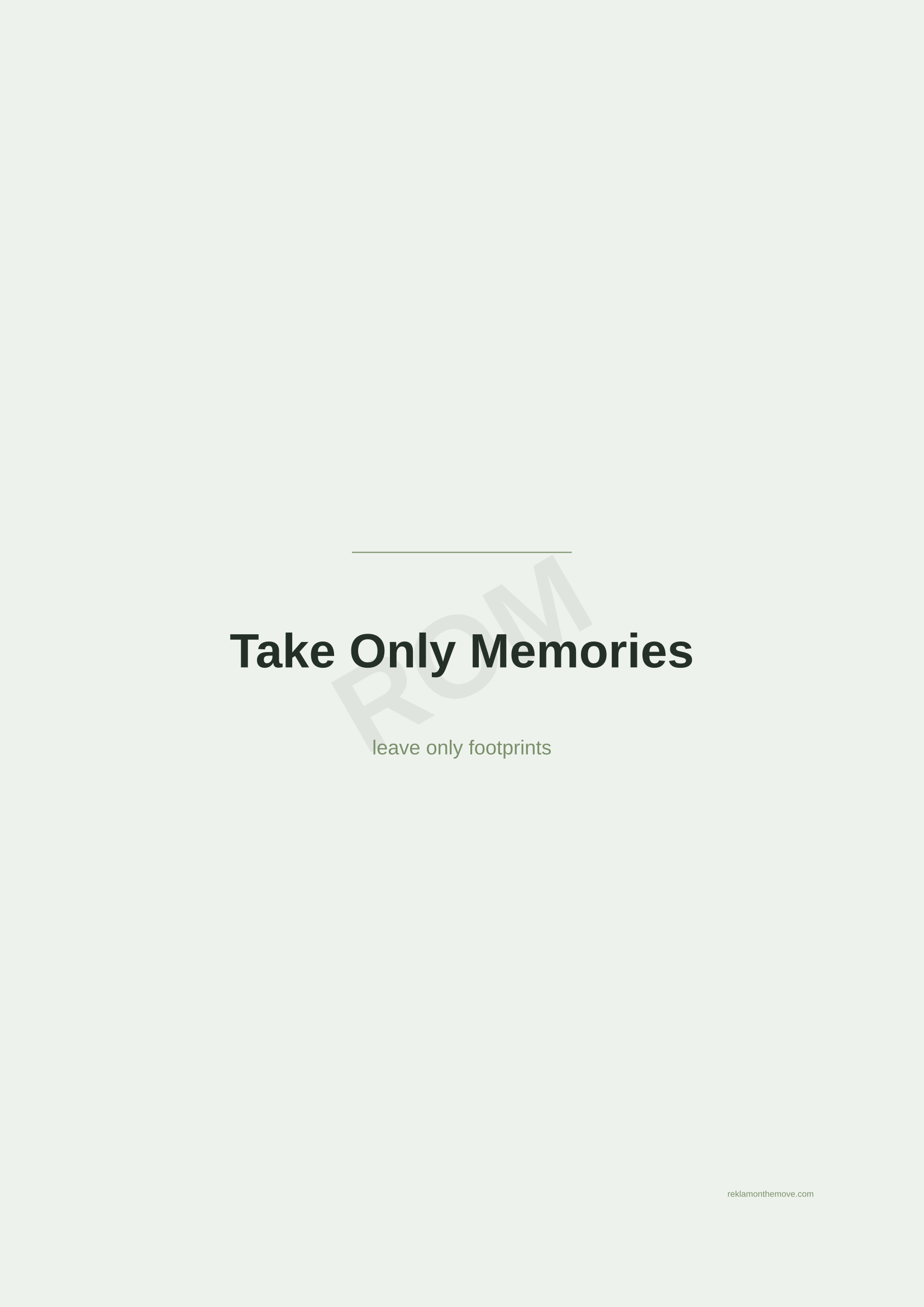 Take Only Memories · Adaçayı — ROM dijital ürün önizlemesi (filigranlı)