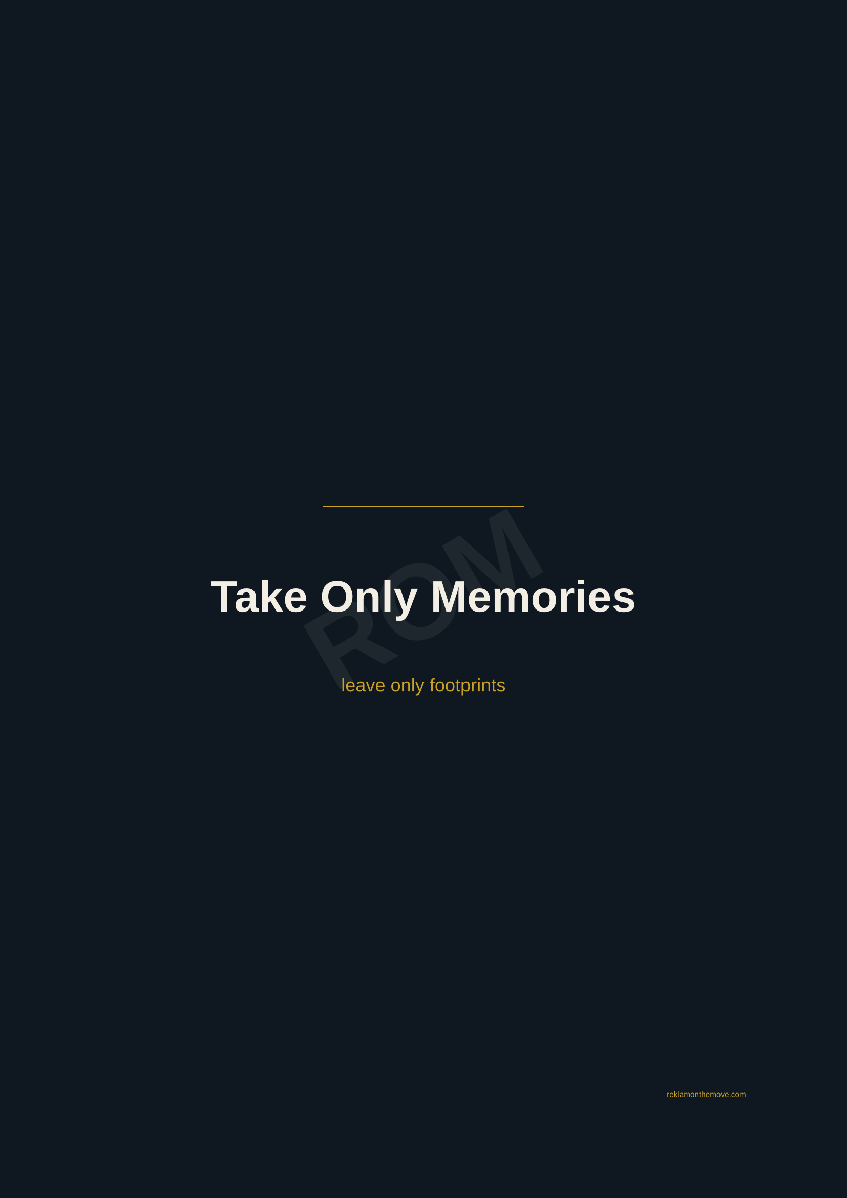 Take Only Memories · Gece — ROM dijital ürün önizlemesi (filigranlı)