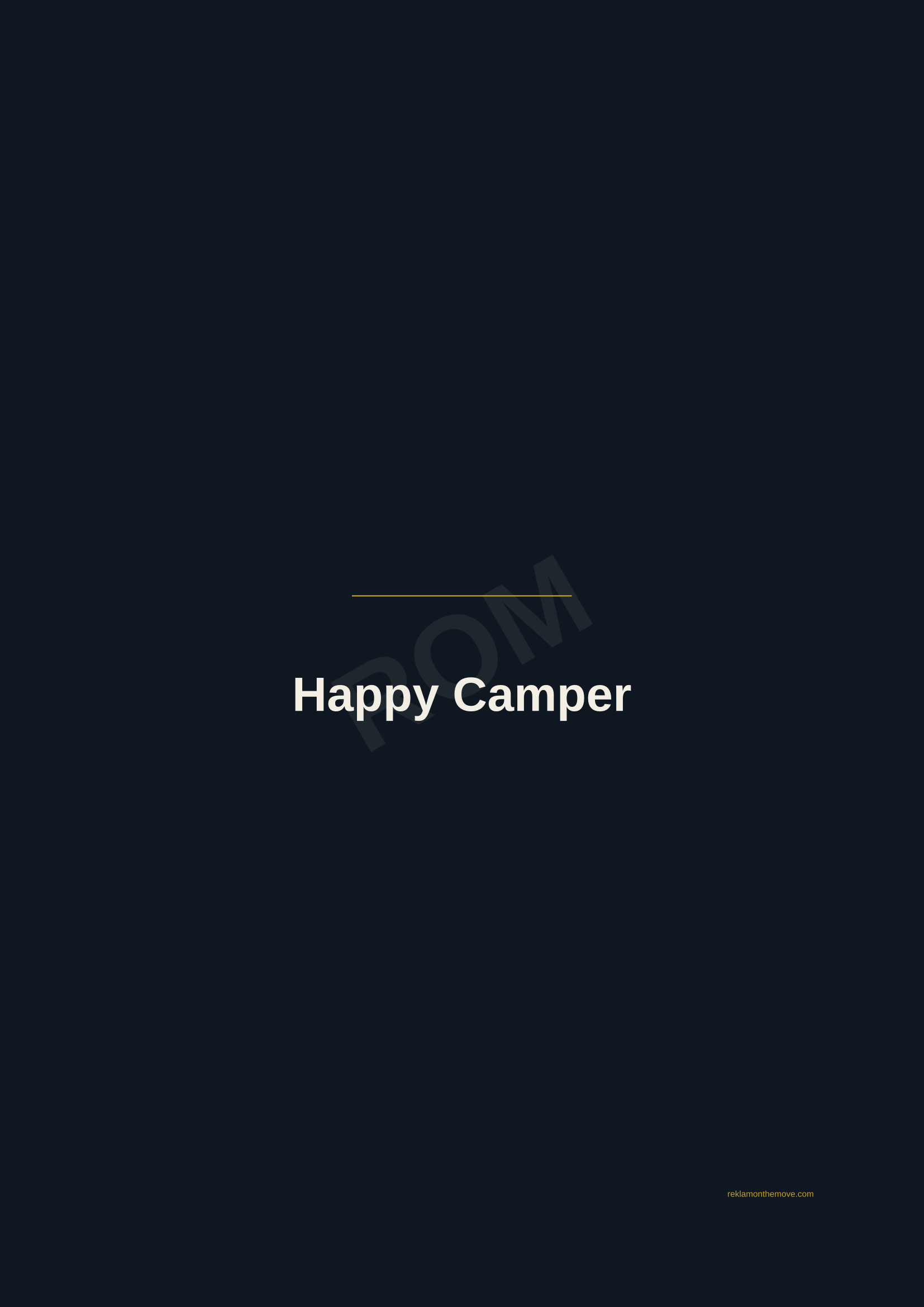 Happy Camper · Gece — ROM dijital ürün önizlemesi (filigranlı)