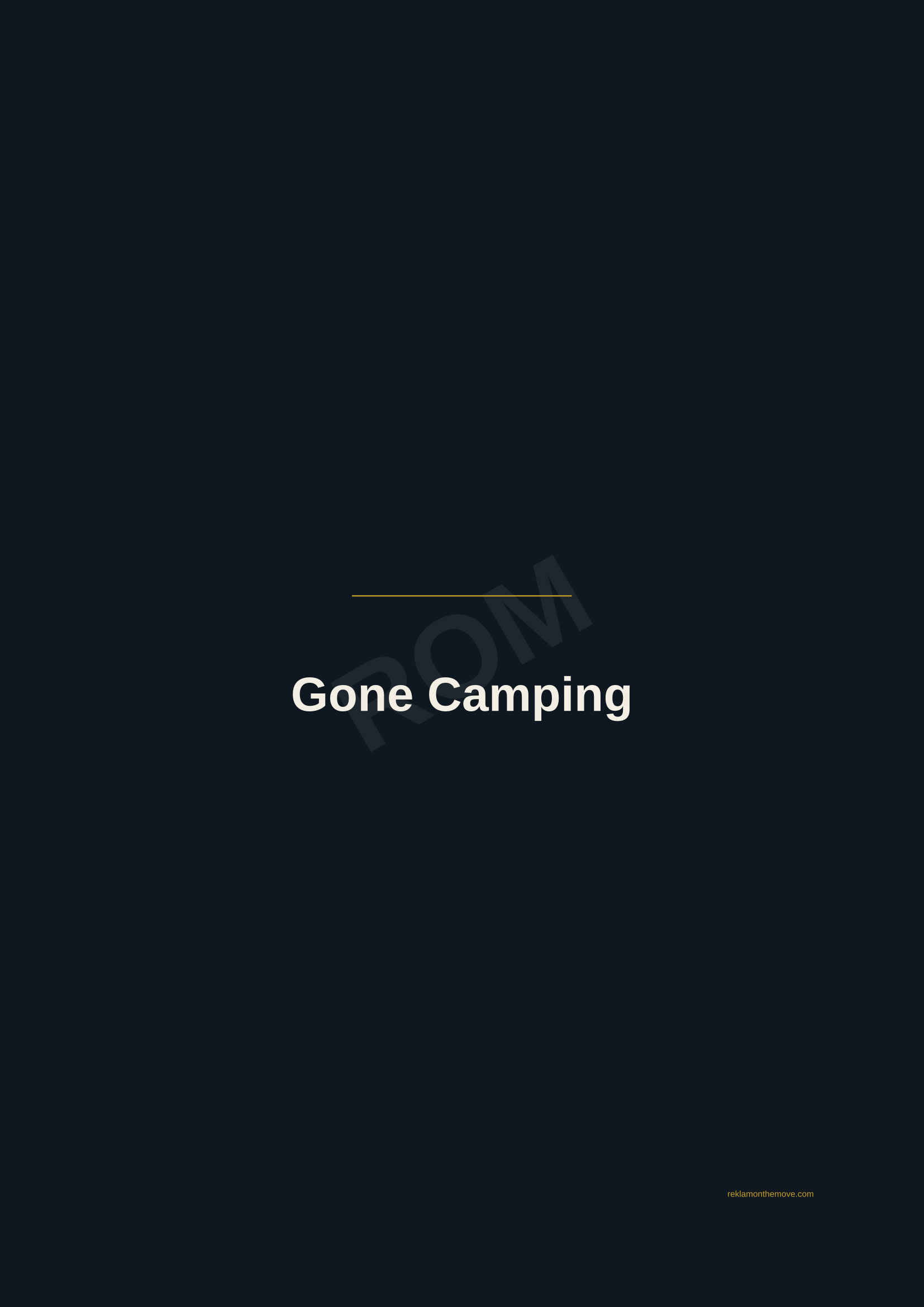 Gone Camping · Gece — ROM dijital ürün önizlemesi (filigranlı)