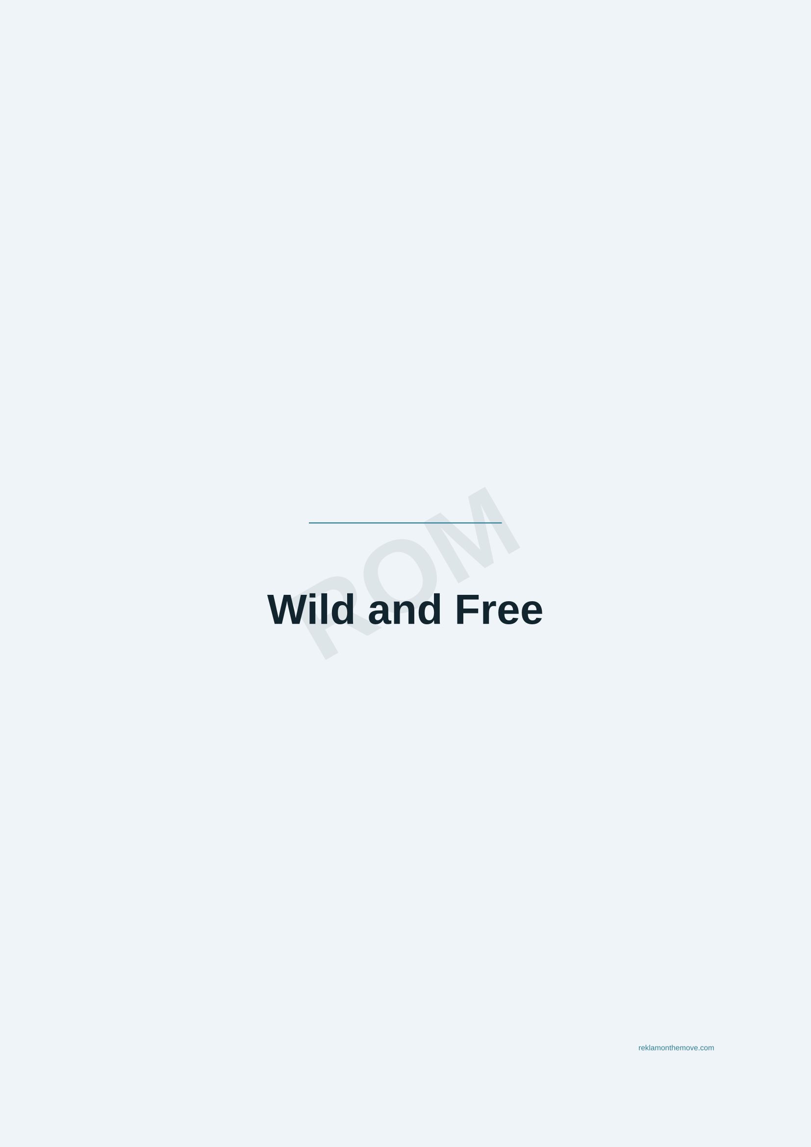 Wild and Free · Okyanus — ROM dijital ürün önizlemesi (filigranlı)