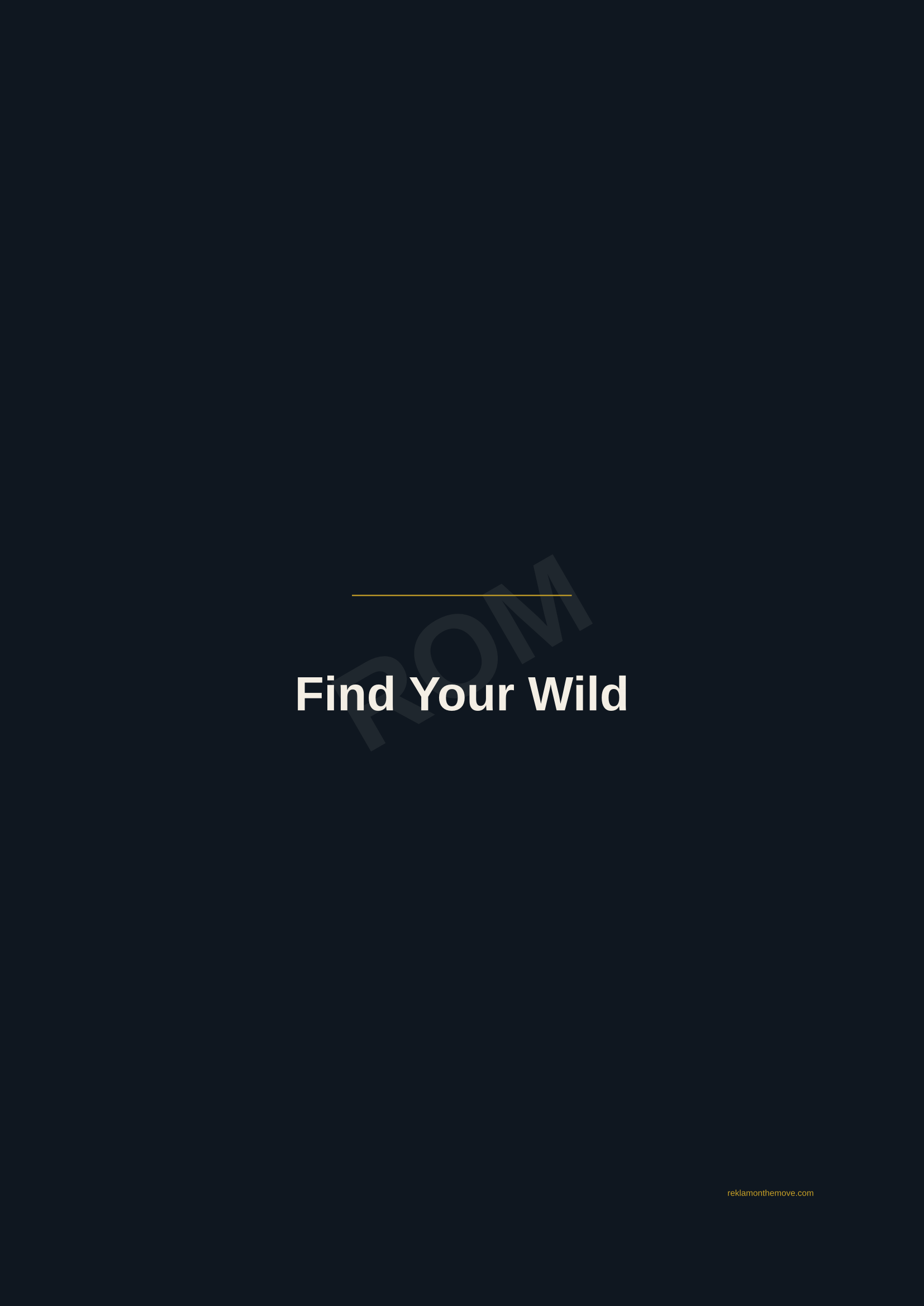 Find Your Wild · Gece — ROM dijital ürün önizlemesi (filigranlı)