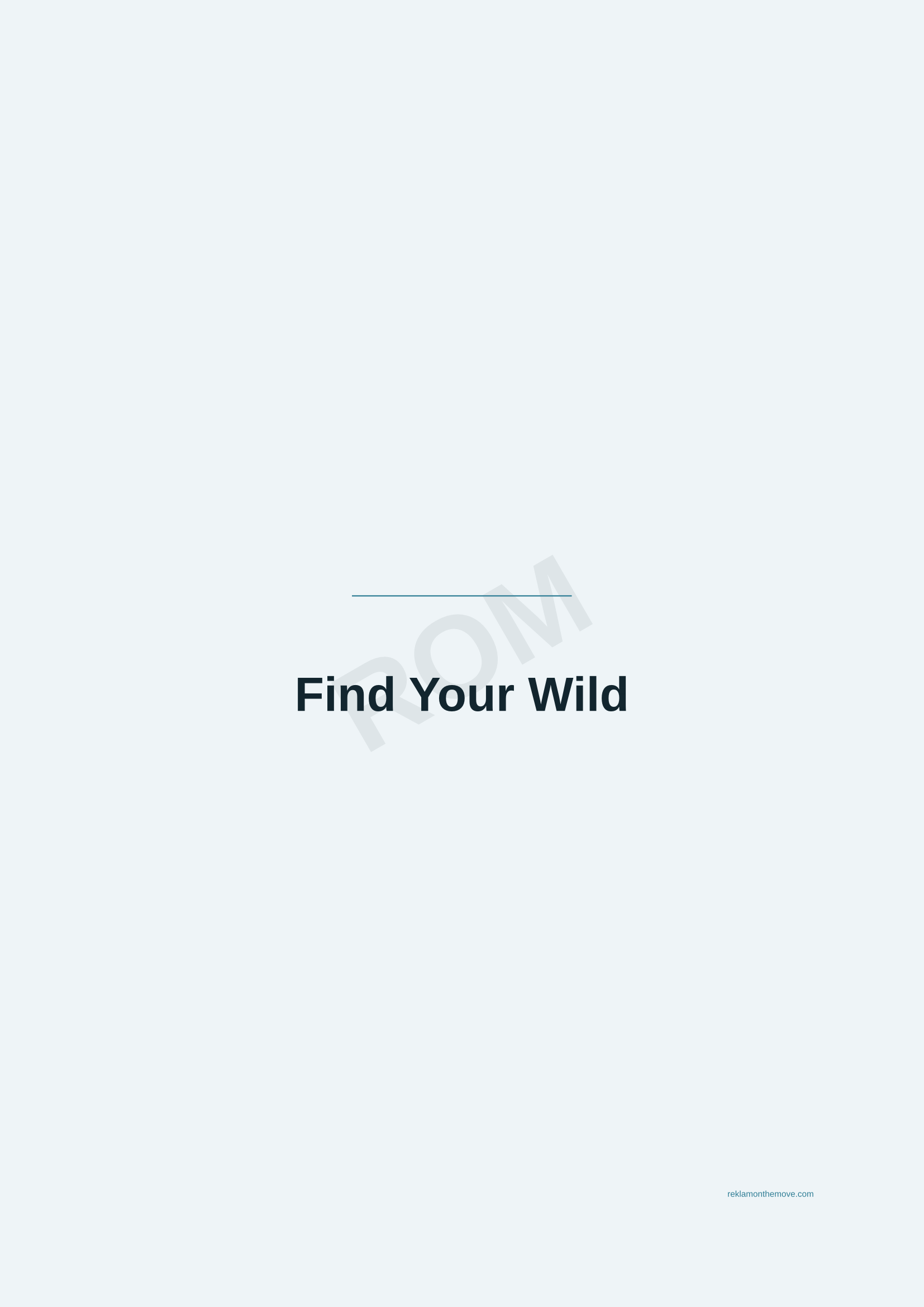Find Your Wild · Okyanus — ROM dijital ürün önizlemesi (filigranlı)
