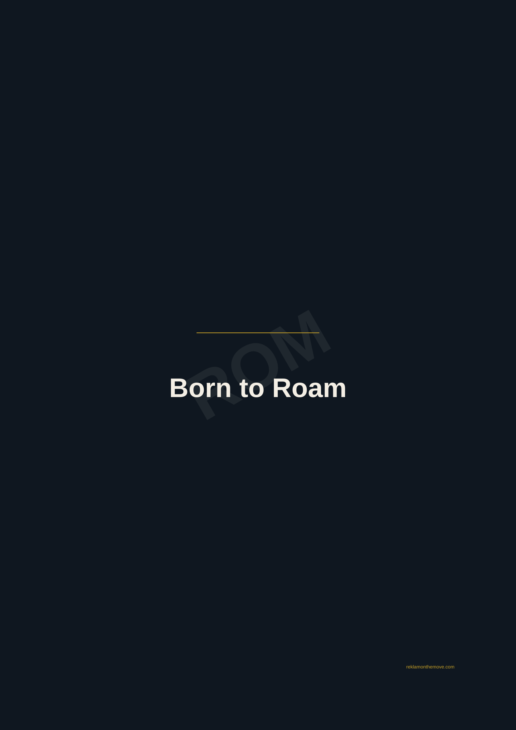 Born to Roam · Gece — ROM dijital ürün önizlemesi (filigranlı)