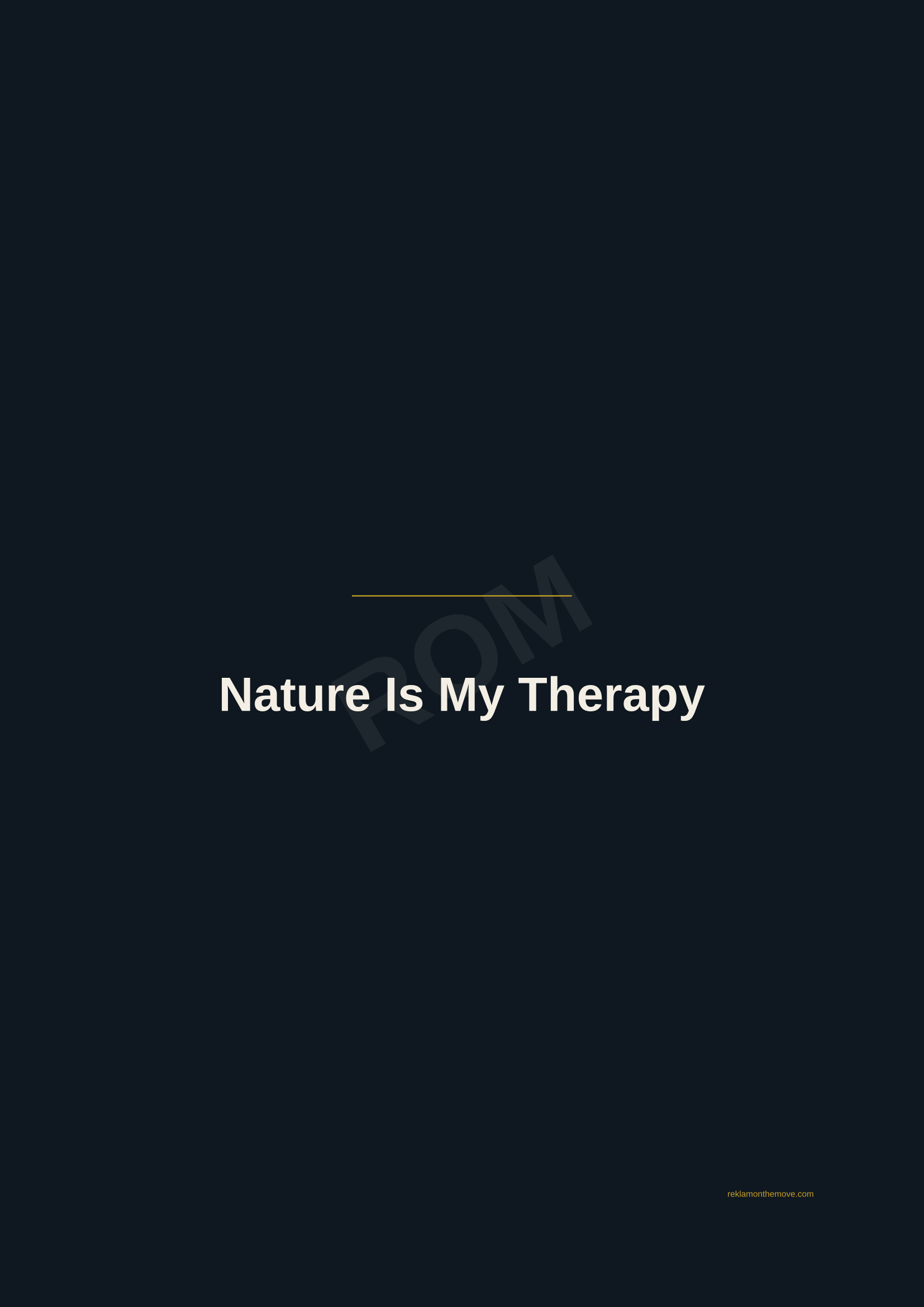 Nature Is My Therapy · Gece — ROM dijital ürün önizlemesi (filigranlı)