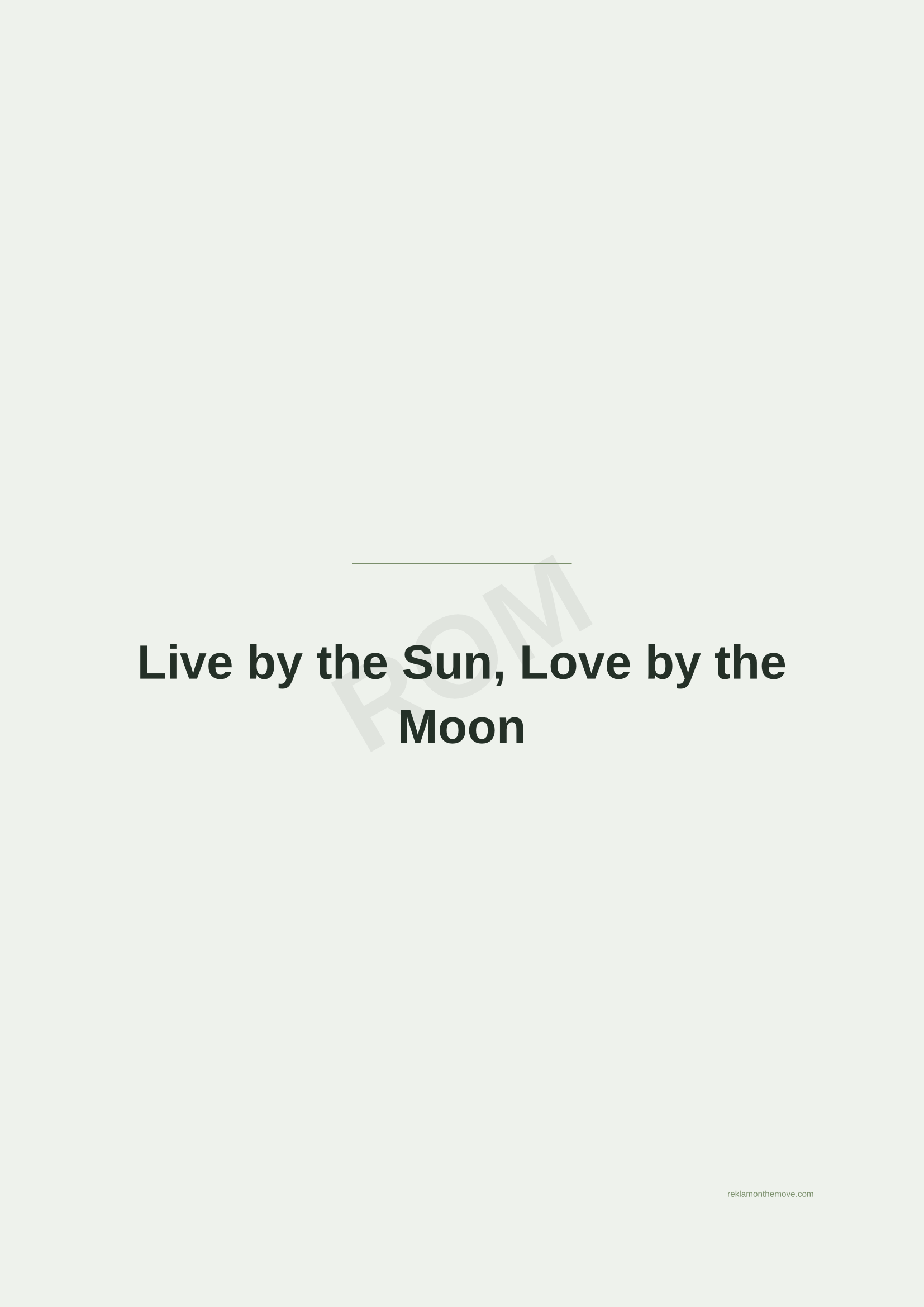Live by the Sun, Love by the Moon · Adaçayı — ROM dijital ürün önizlemesi (filigranlı)