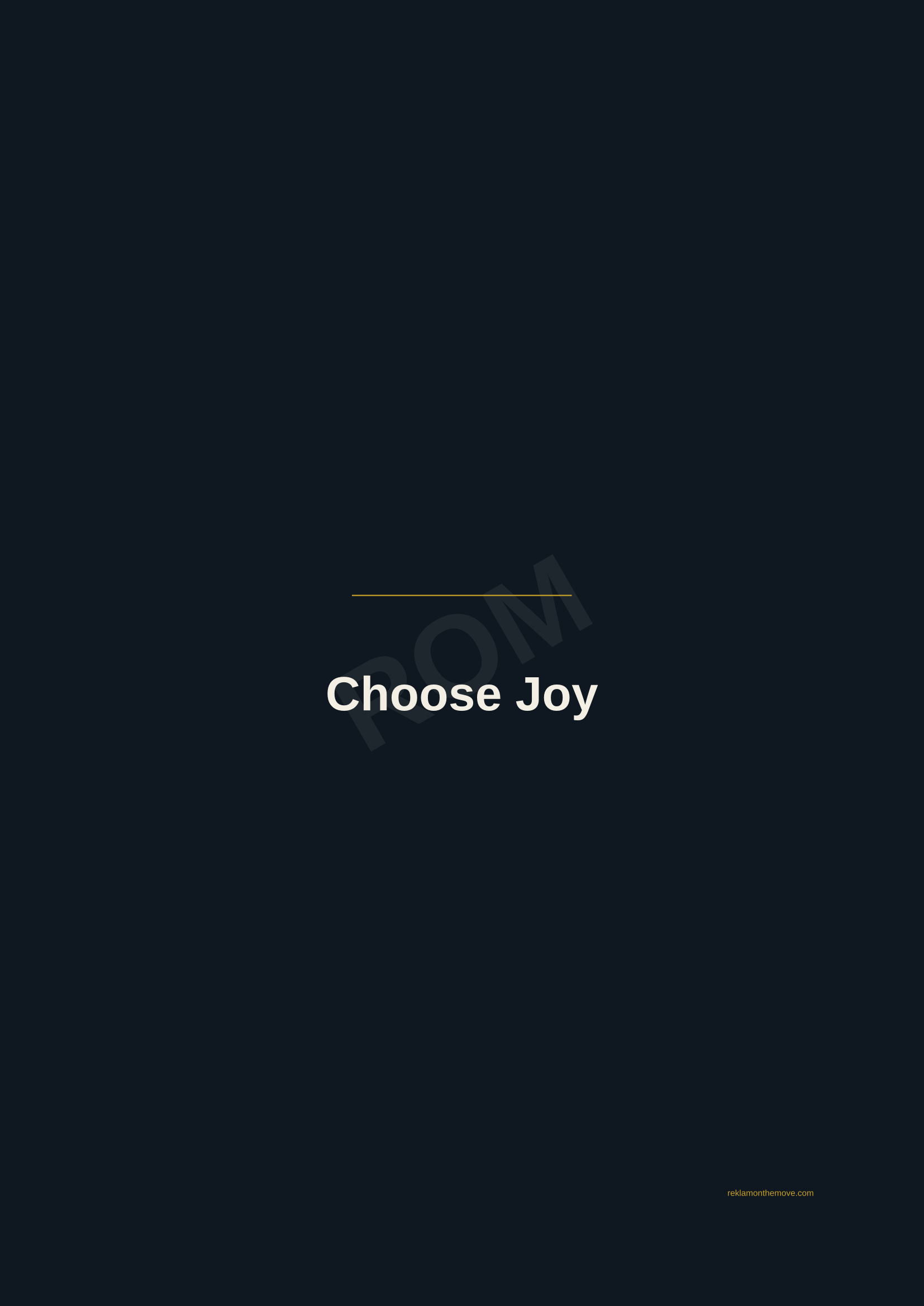 Choose Joy · Gece — ROM dijital ürün önizlemesi (filigranlı)
