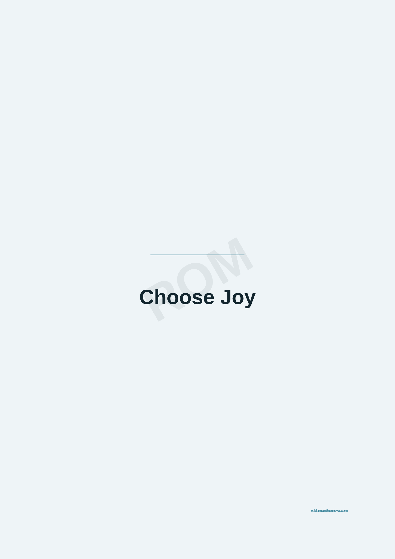 Choose Joy · Okyanus — ROM dijital ürün önizlemesi (filigranlı)