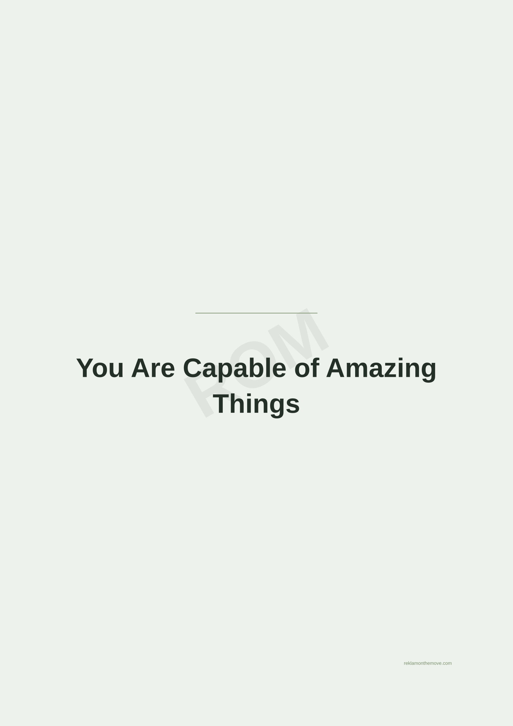 You Are Capable of Amazing Things · Adaçayı — ROM dijital ürün önizlemesi (filigranlı)