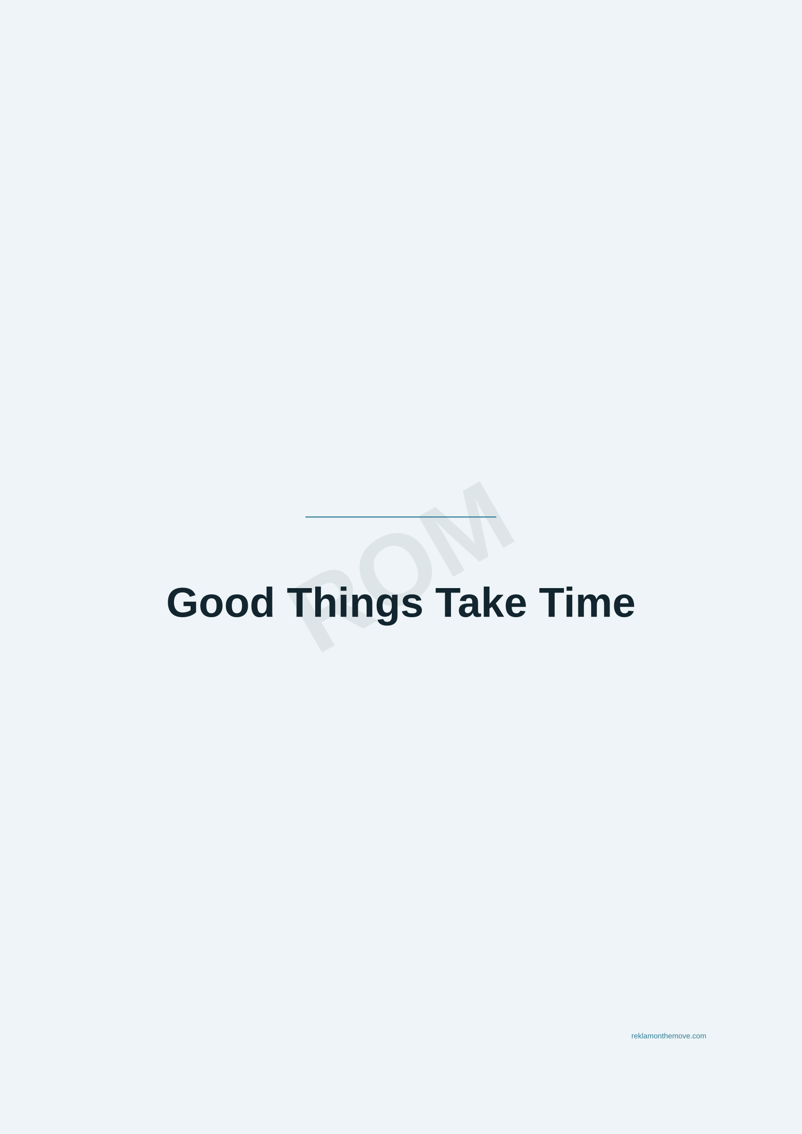 Good Things Take Time · Okyanus — ROM dijital ürün önizlemesi (filigranlı)