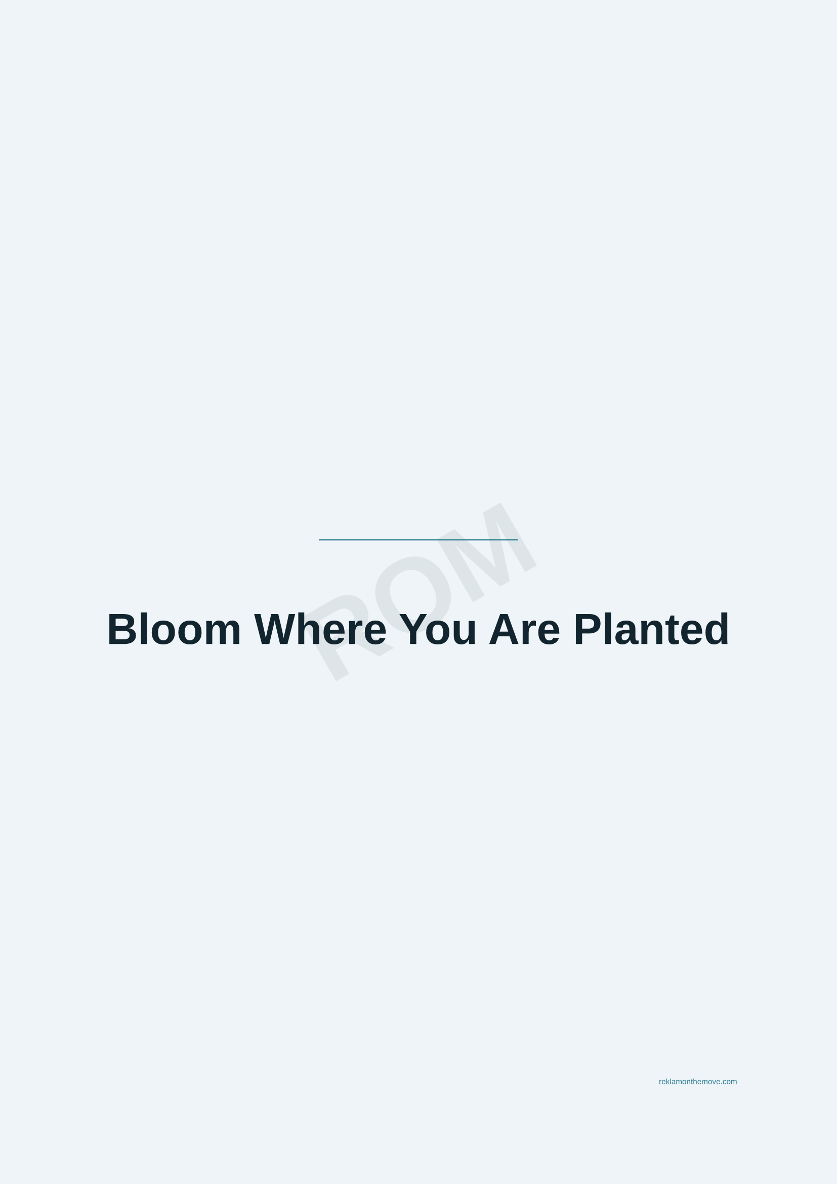 Bloom Where You Are Planted · Okyanus — ROM dijital ürün önizlemesi (filigranlı)