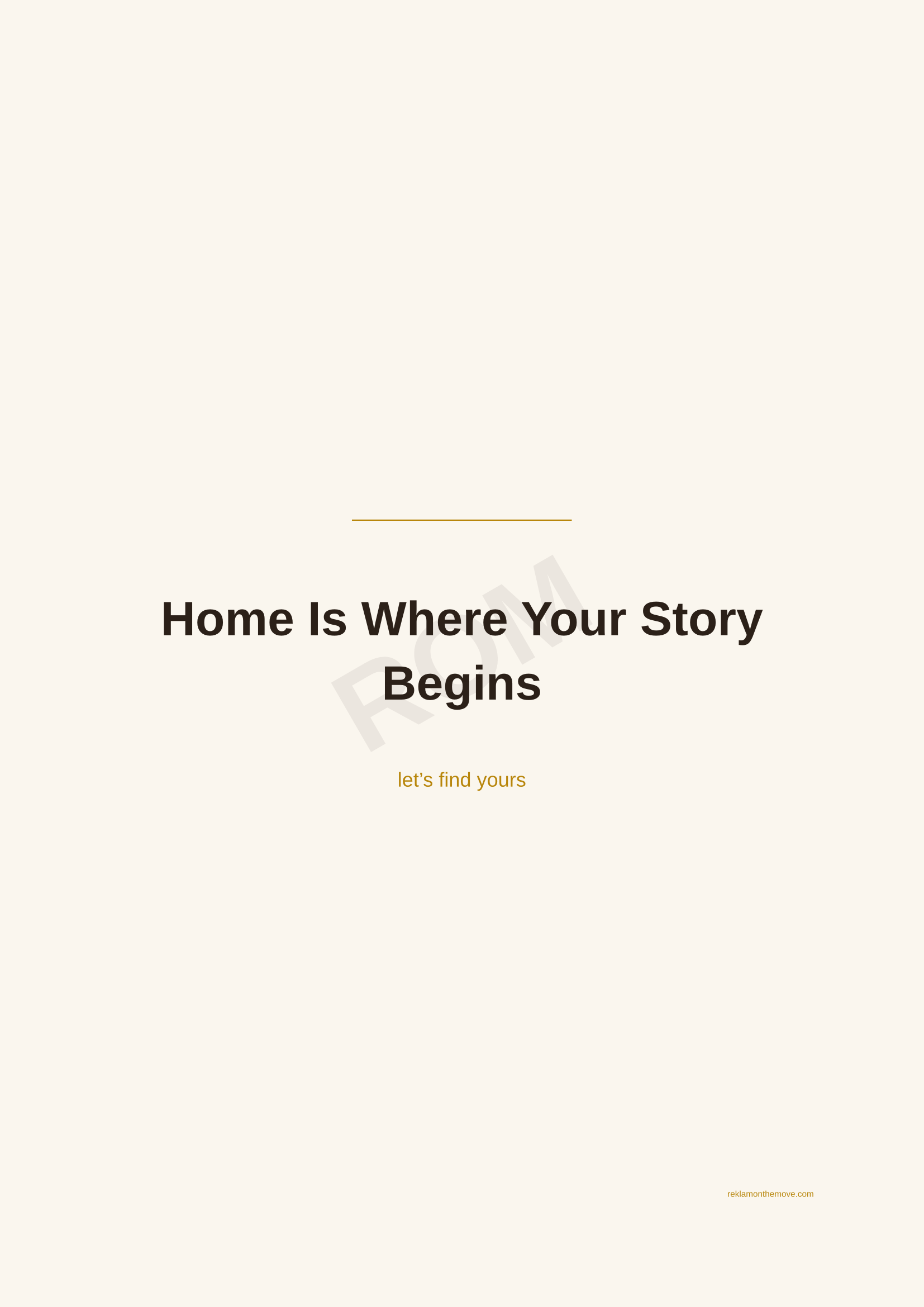 Home Is Where Your Story Begins · Espresso — ROM dijital ürün önizlemesi (filigranlı)
