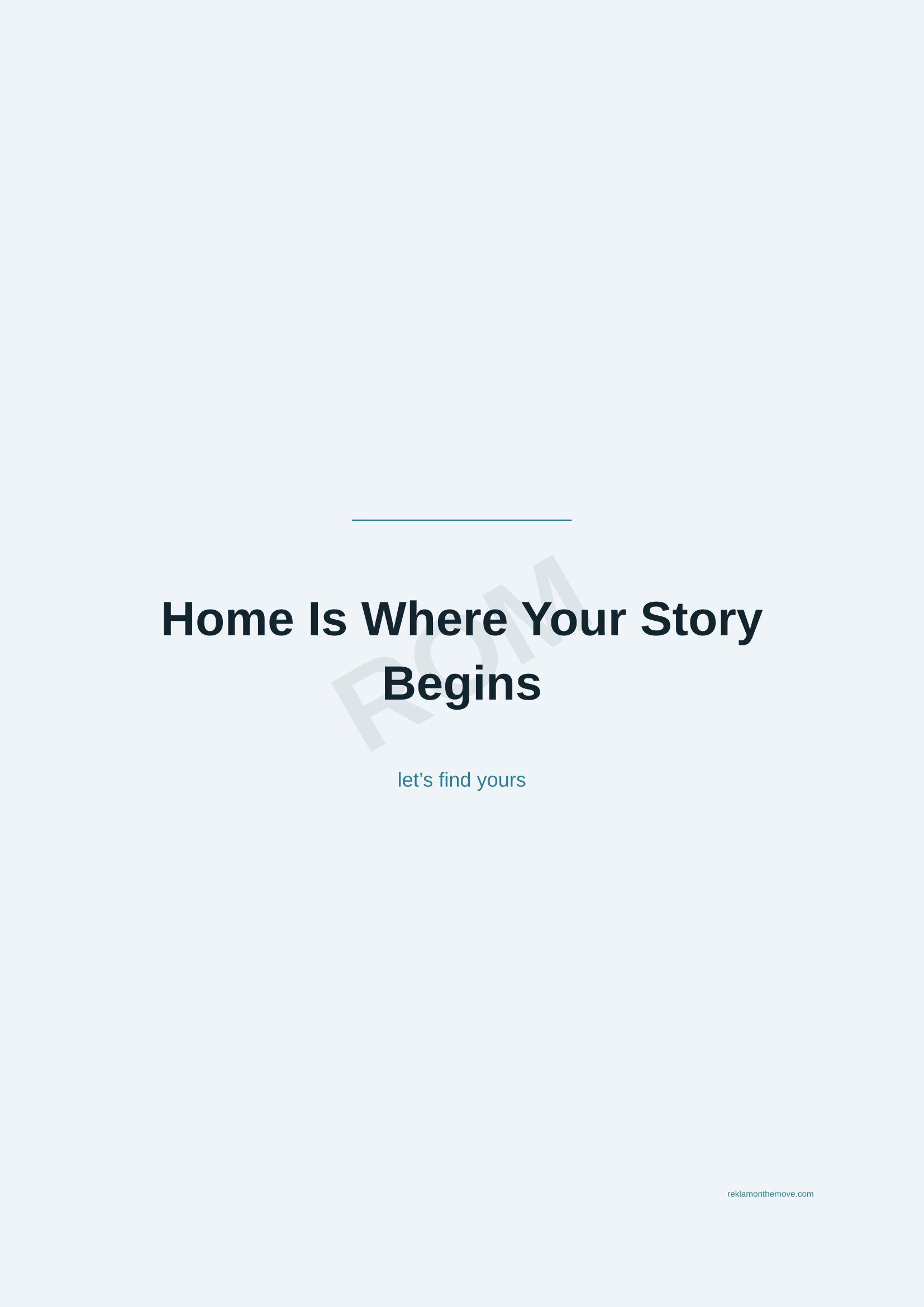 Home Is Where Your Story Begins · Okyanus — ROM dijital ürün önizlemesi (filigranlı)