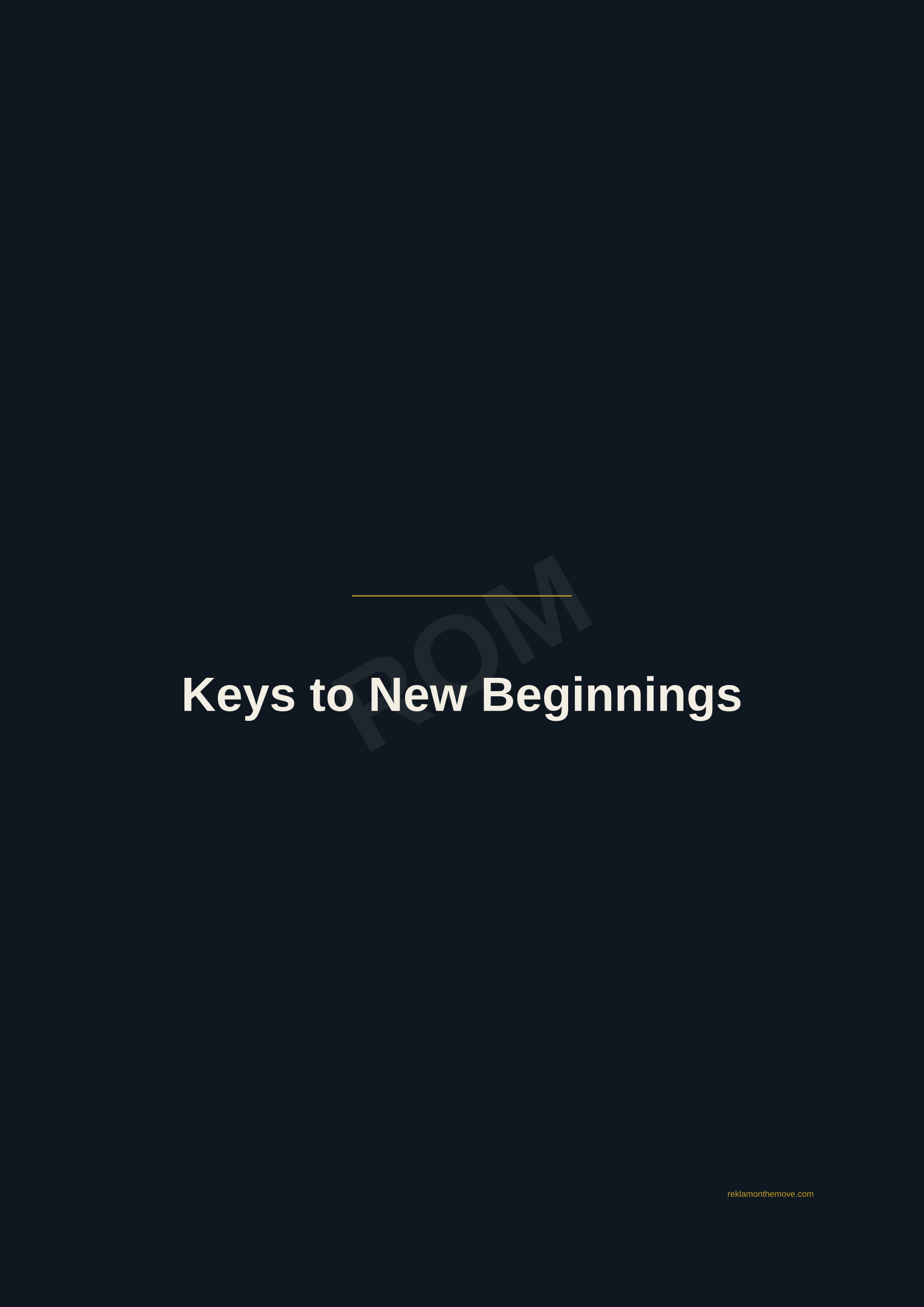Keys to New Beginnings · Gece — ROM dijital ürün önizlemesi (filigranlı)