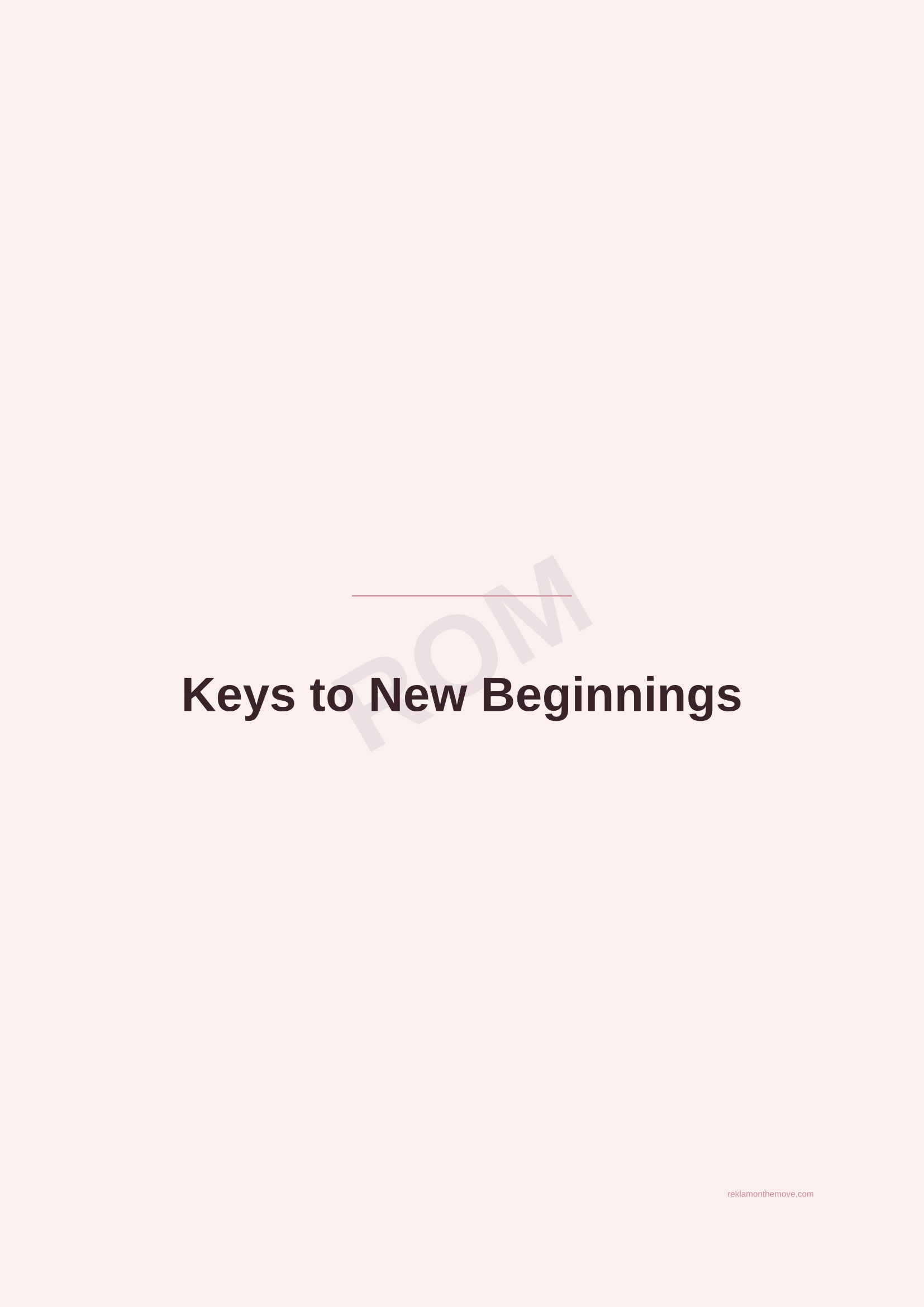 Keys to New Beginnings · Gül — ROM dijital ürün önizlemesi (filigranlı)