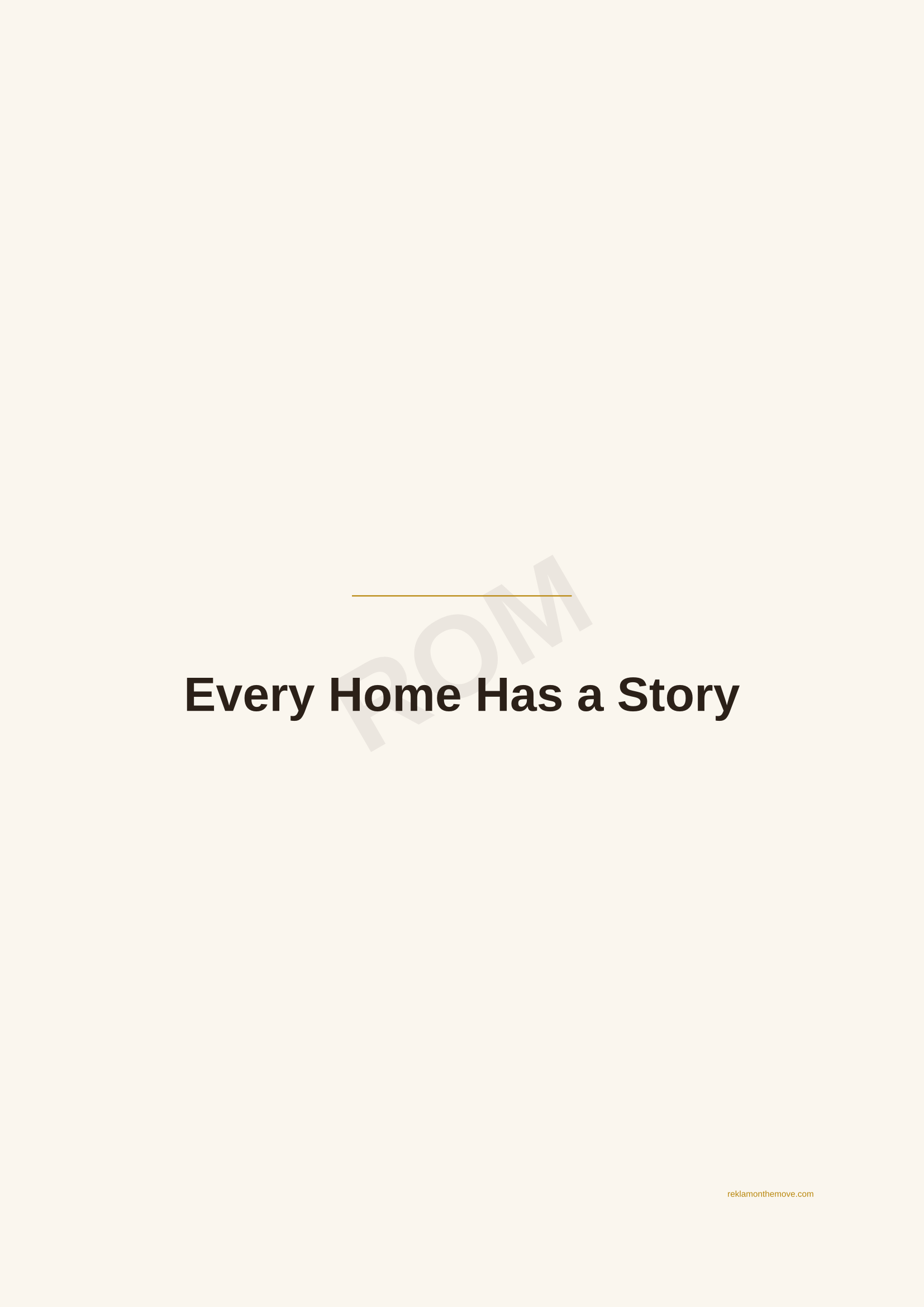 Every Home Has a Story · Espresso — ROM dijital ürün önizlemesi (filigranlı)