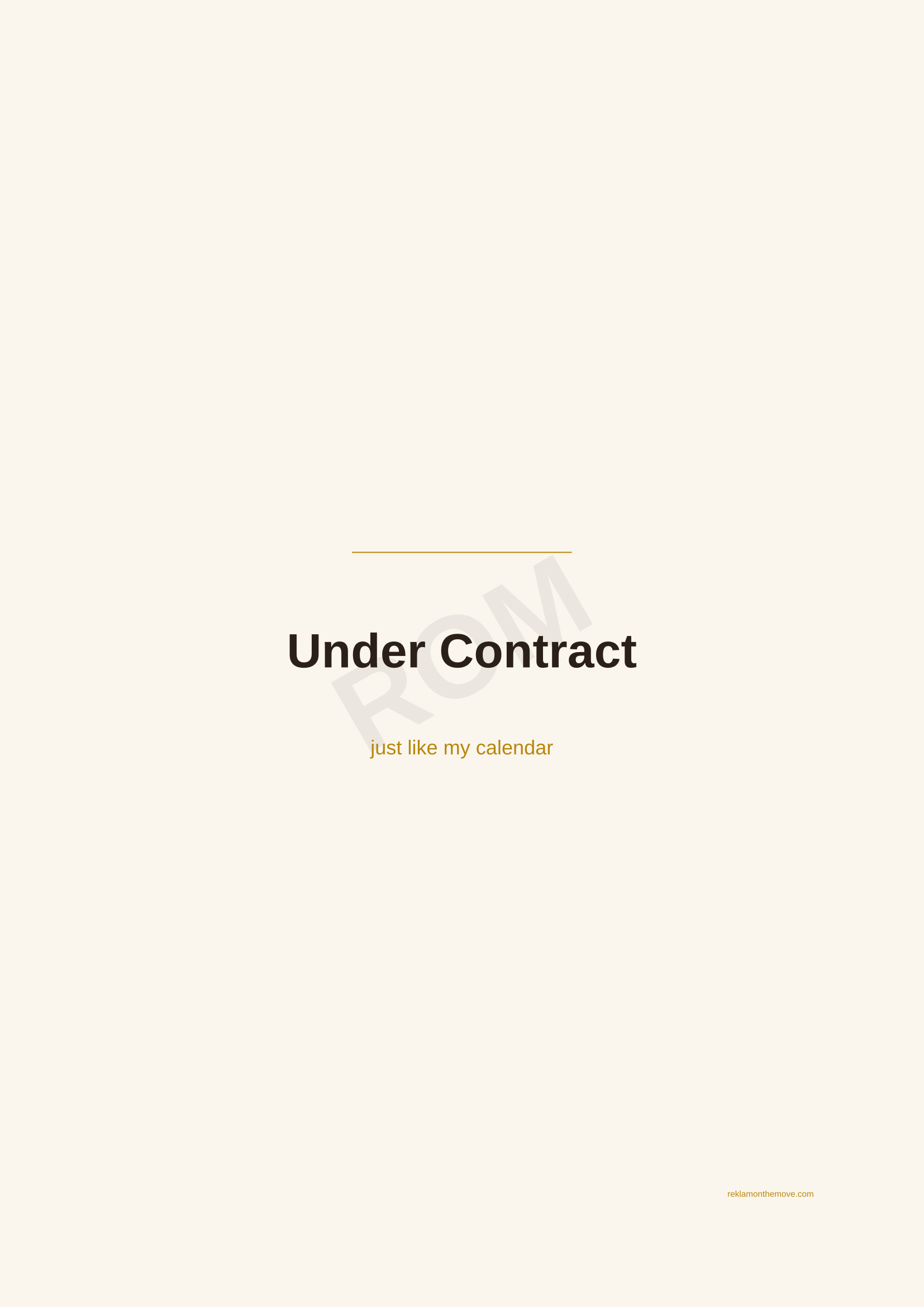 Under Contract · Espresso — ROM dijital ürün önizlemesi (filigranlı)