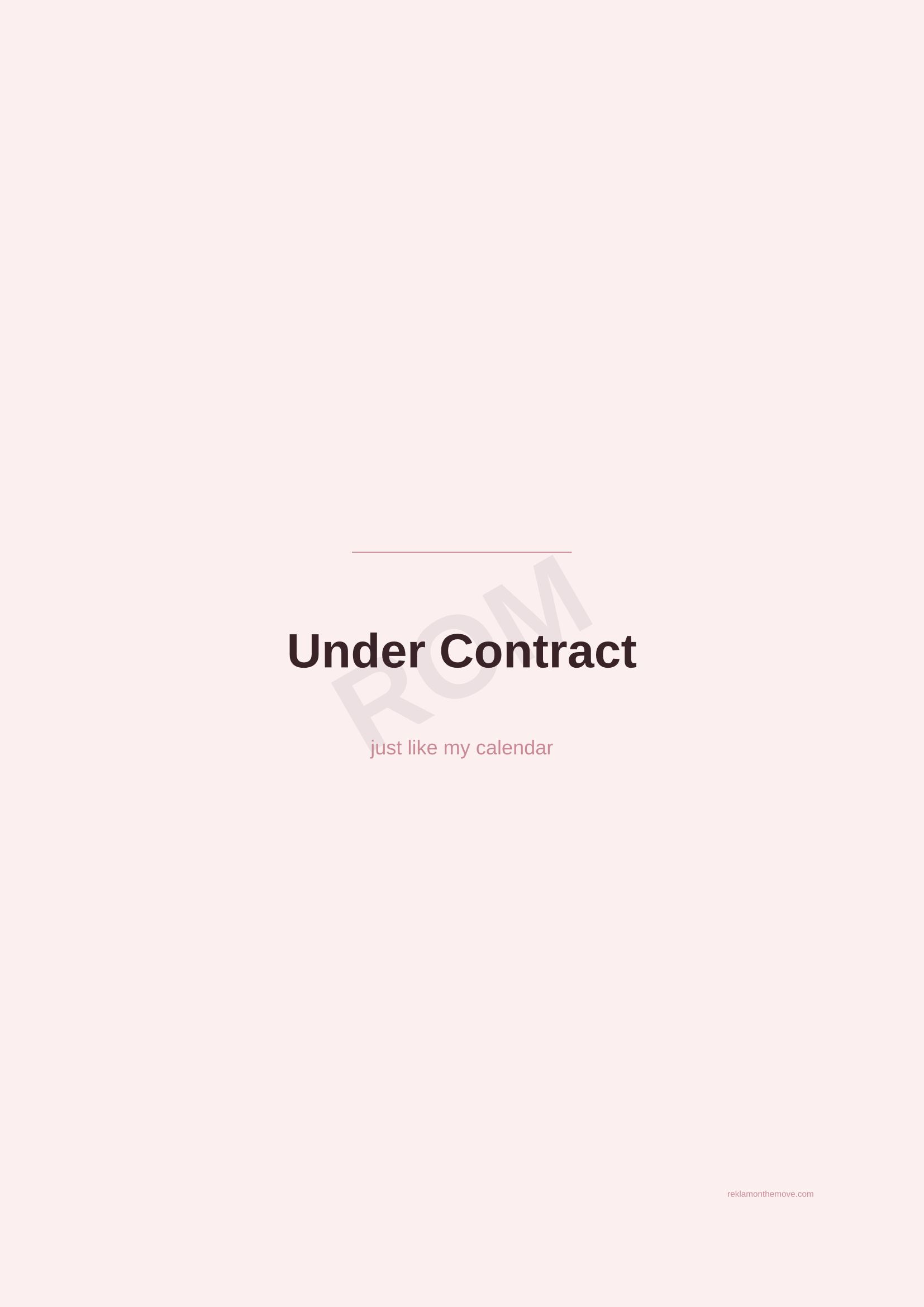 Under Contract · Gül — ROM dijital ürün önizlemesi (filigranlı)