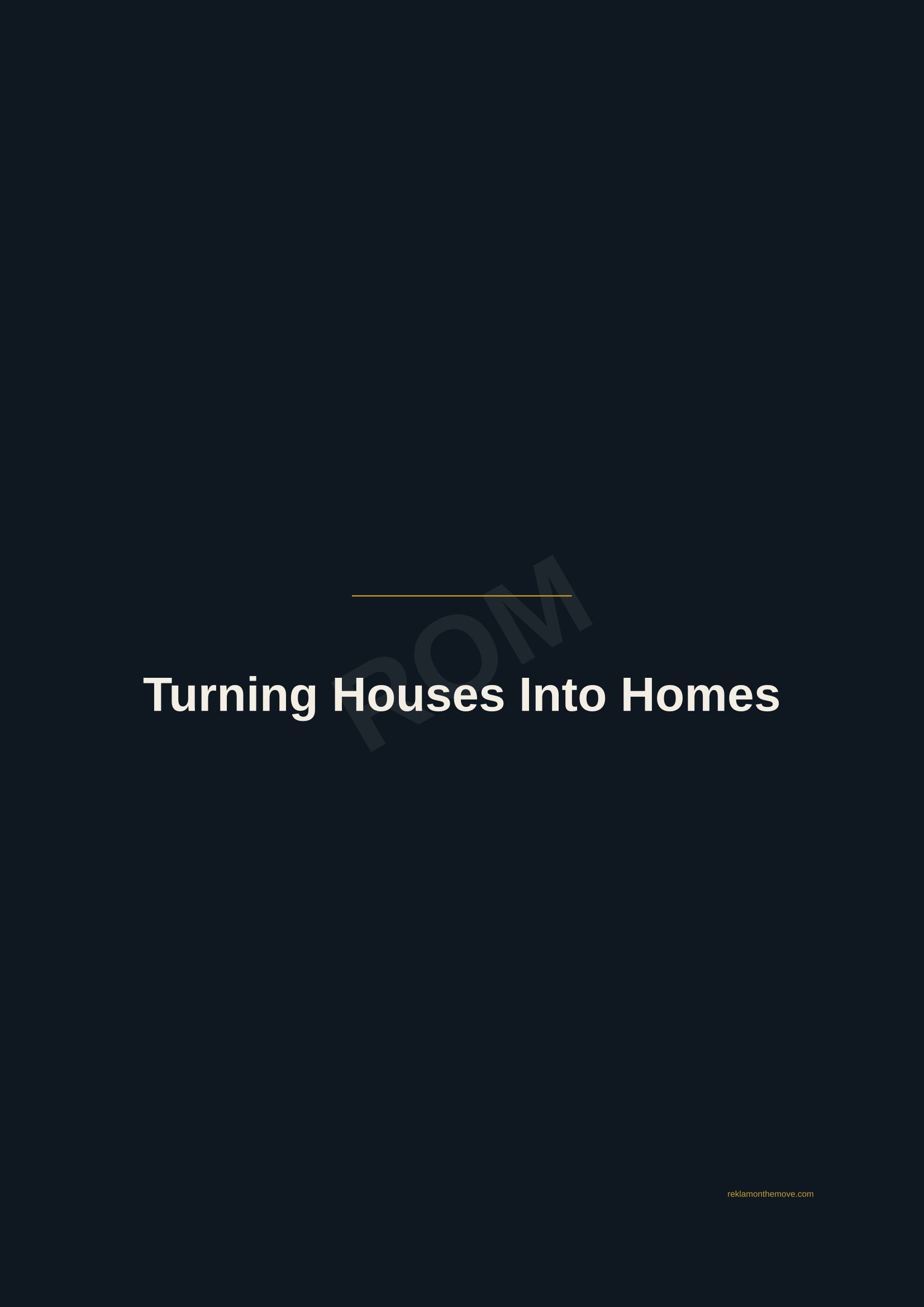 Turning Houses Into Homes · Gece — ROM dijital ürün önizlemesi (filigranlı)