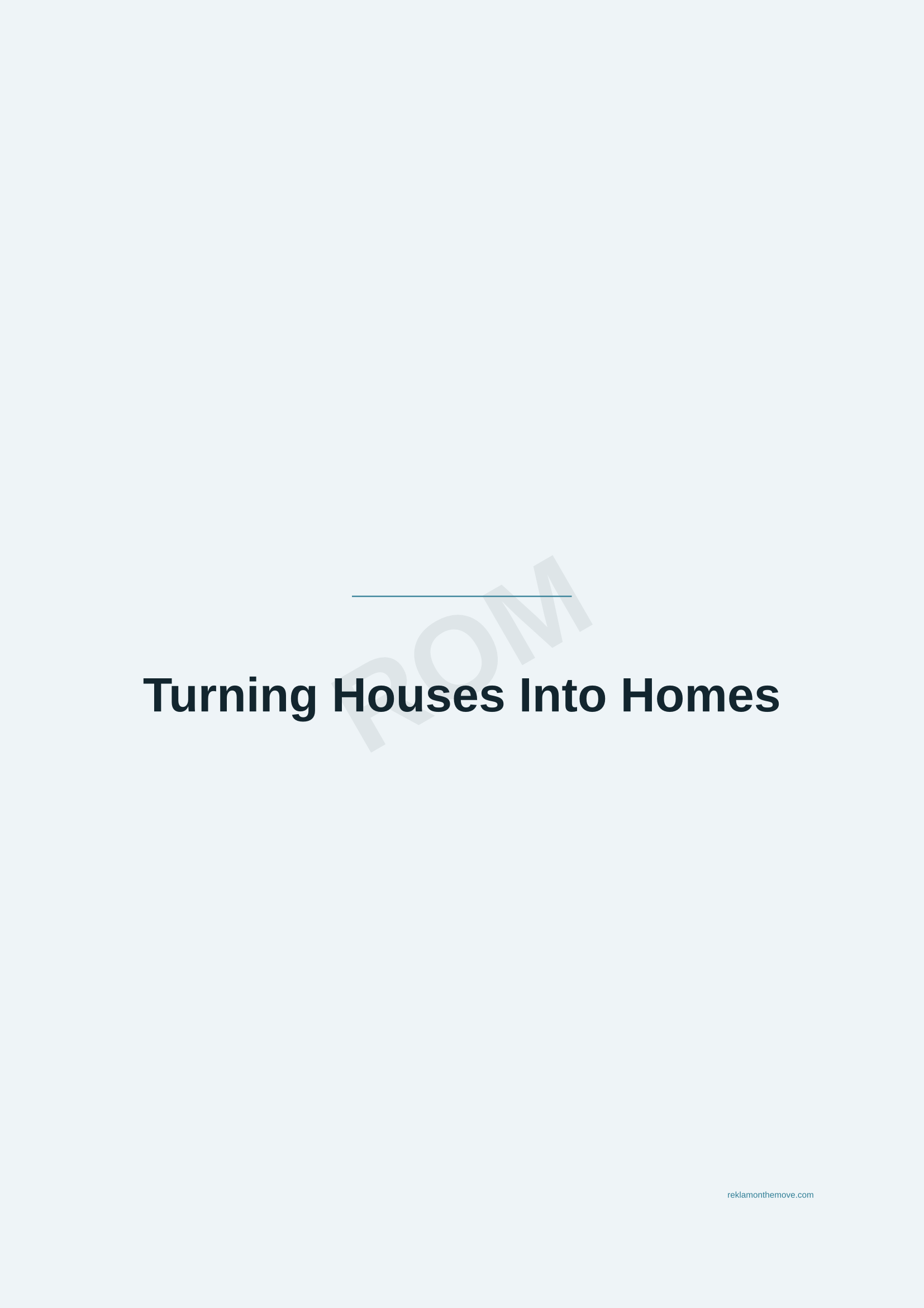 Turning Houses Into Homes · Okyanus — ROM dijital ürün önizlemesi (filigranlı)
