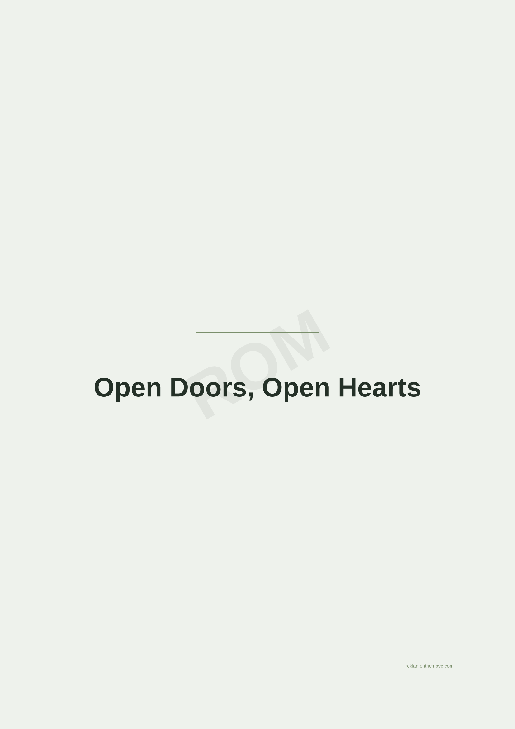 Open Doors, Open Hearts · Adaçayı — ROM dijital ürün önizlemesi (filigranlı)