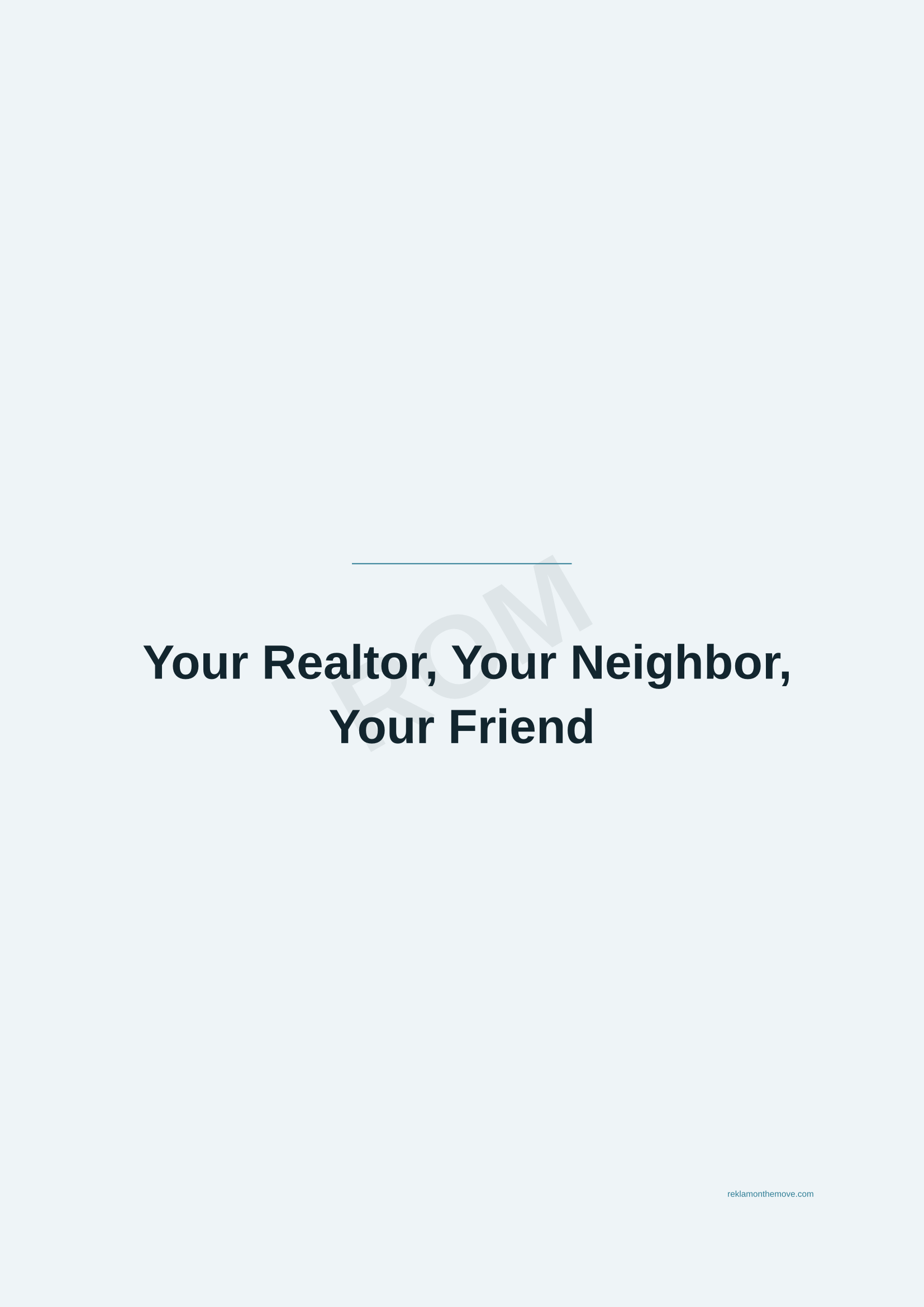 Your Realtor, Your Neighbor, Your Friend · Okyanus — ROM dijital ürün önizlemesi (filigranlı)