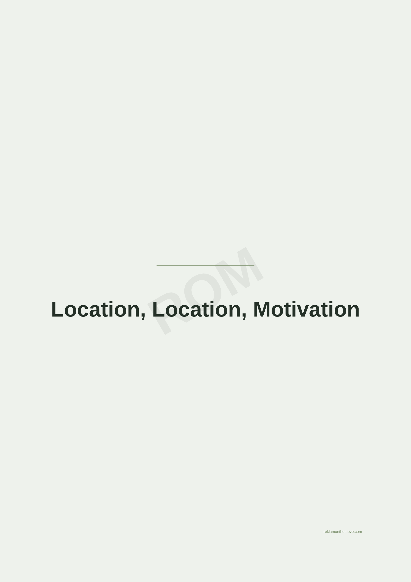Location, Location, Motivation · Adaçayı — ROM dijital ürün önizlemesi (filigranlı)
