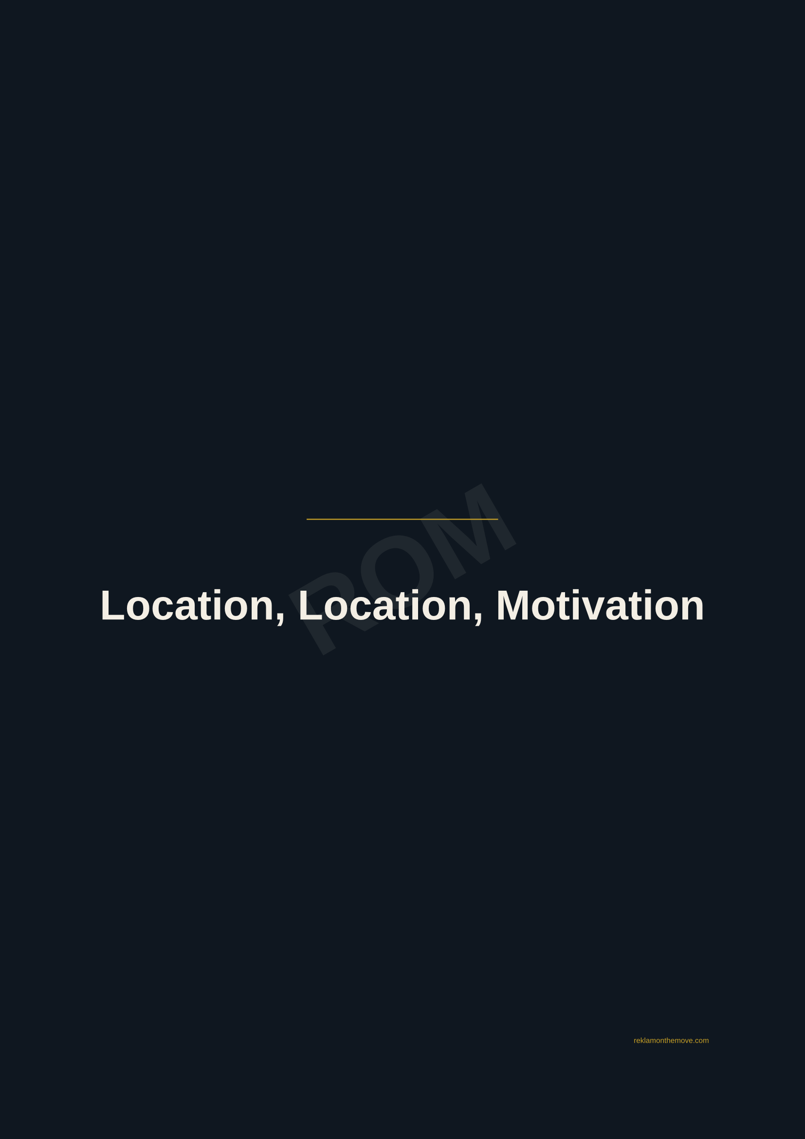 Location, Location, Motivation · Gece — ROM dijital ürün önizlemesi (filigranlı)