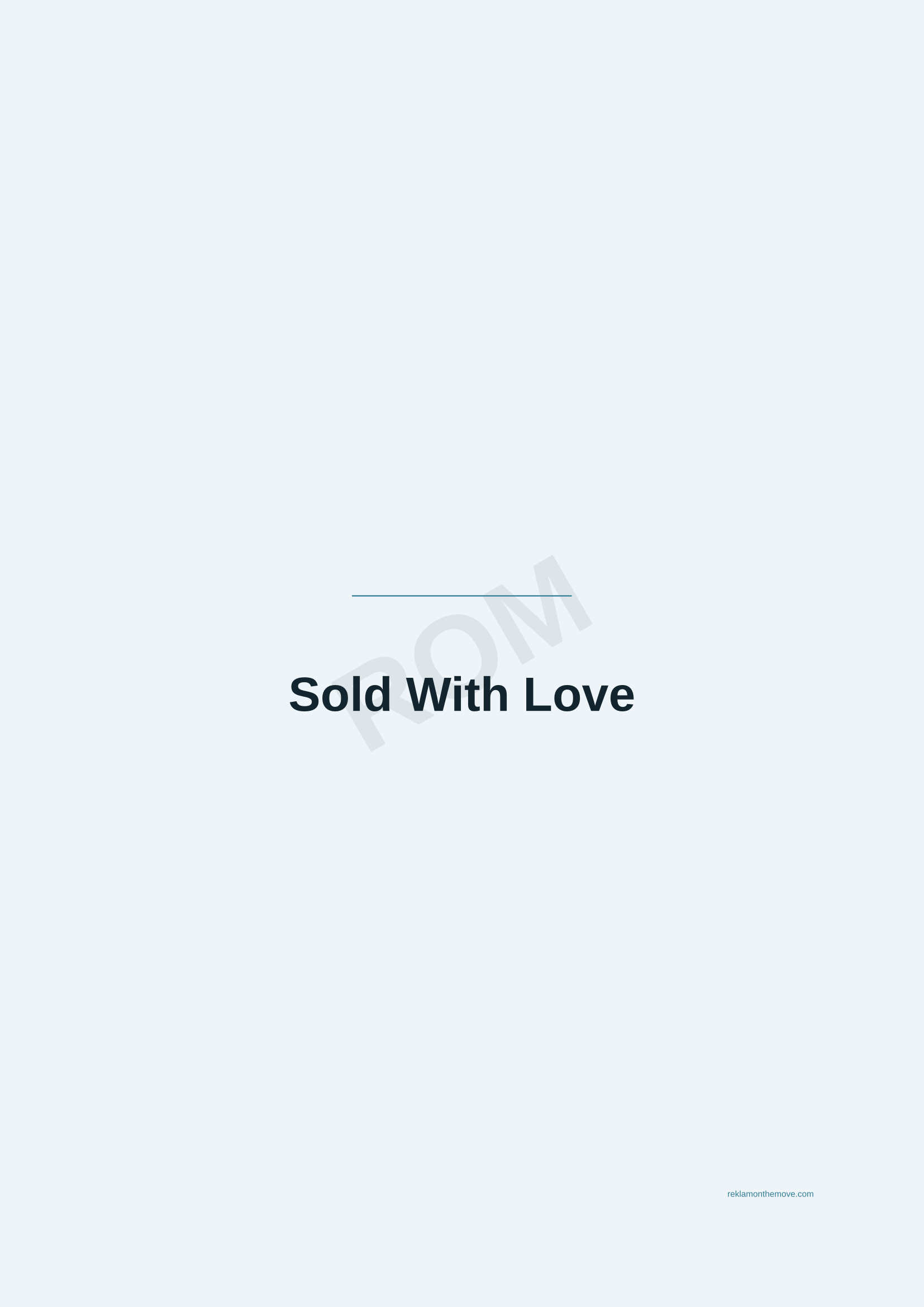 Sold With Love · Okyanus — ROM dijital ürün önizlemesi (filigranlı)