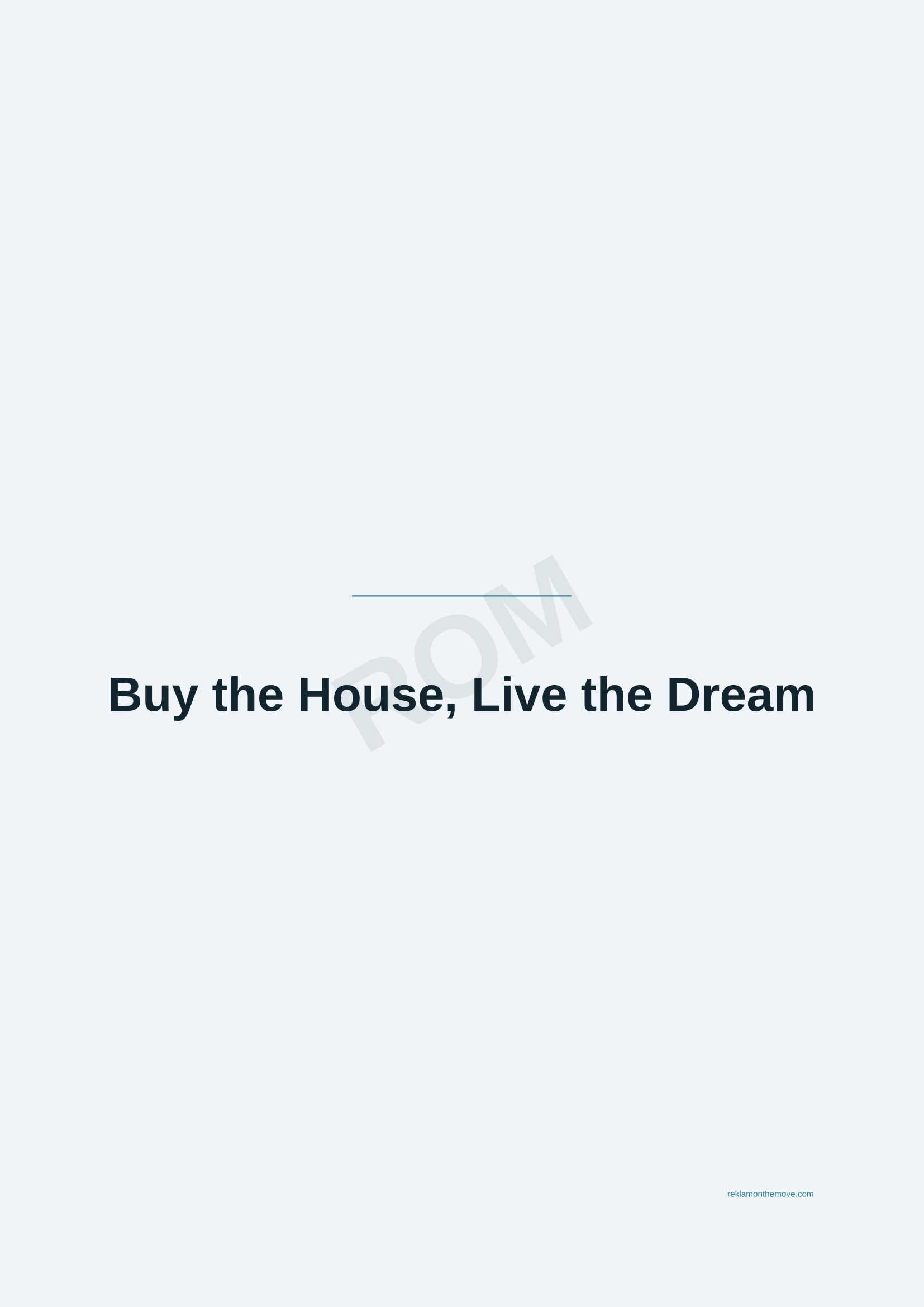 Buy the House, Live the Dream · Okyanus — ROM dijital ürün önizlemesi (filigranlı)