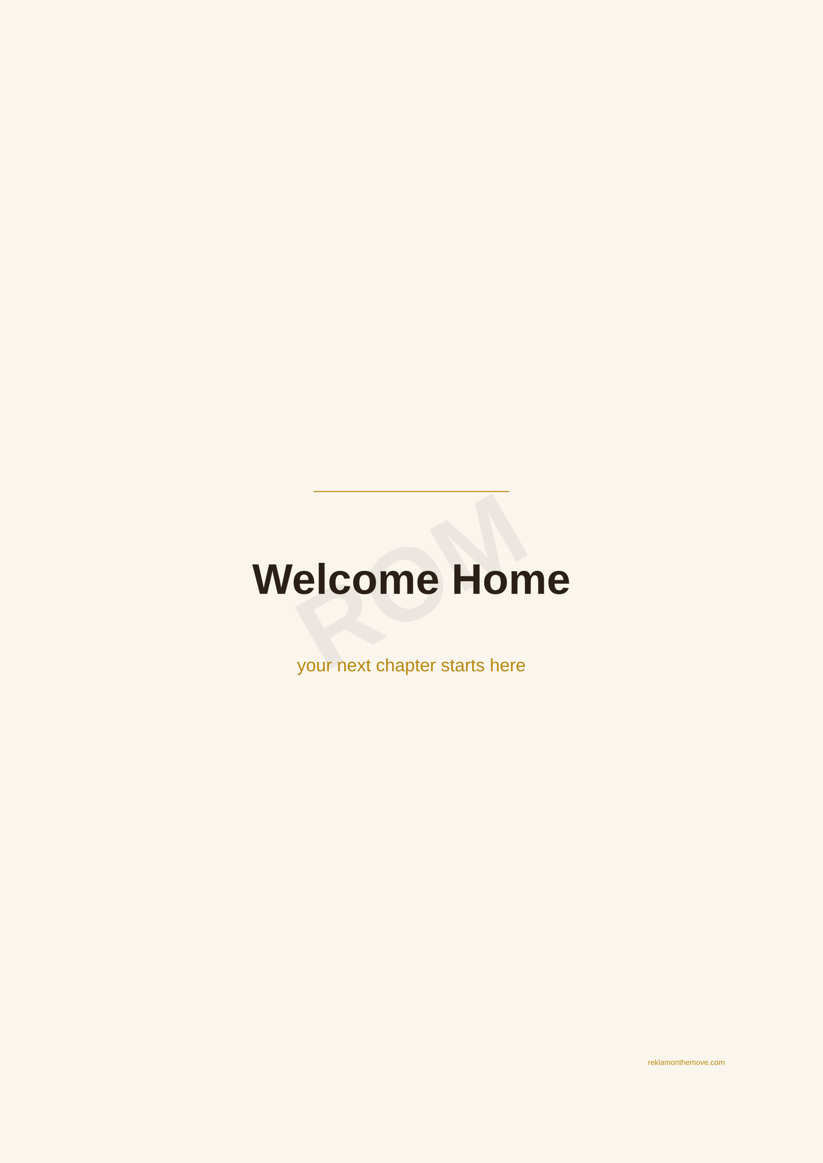 Welcome Home · Espresso — ROM dijital ürün önizlemesi (filigranlı)