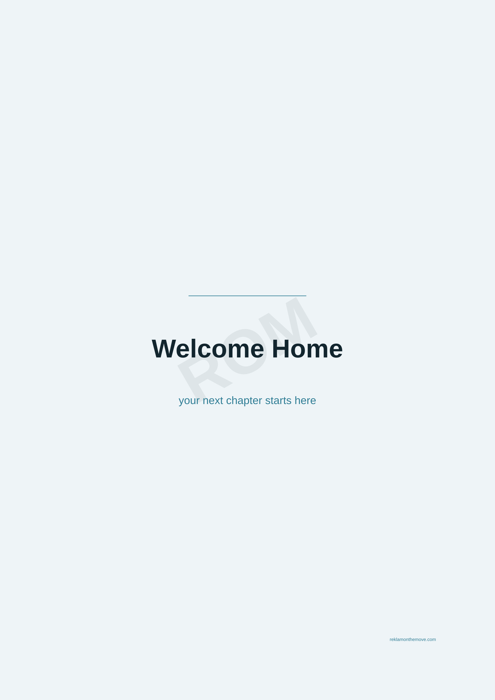 Welcome Home · Okyanus — ROM dijital ürün önizlemesi (filigranlı)