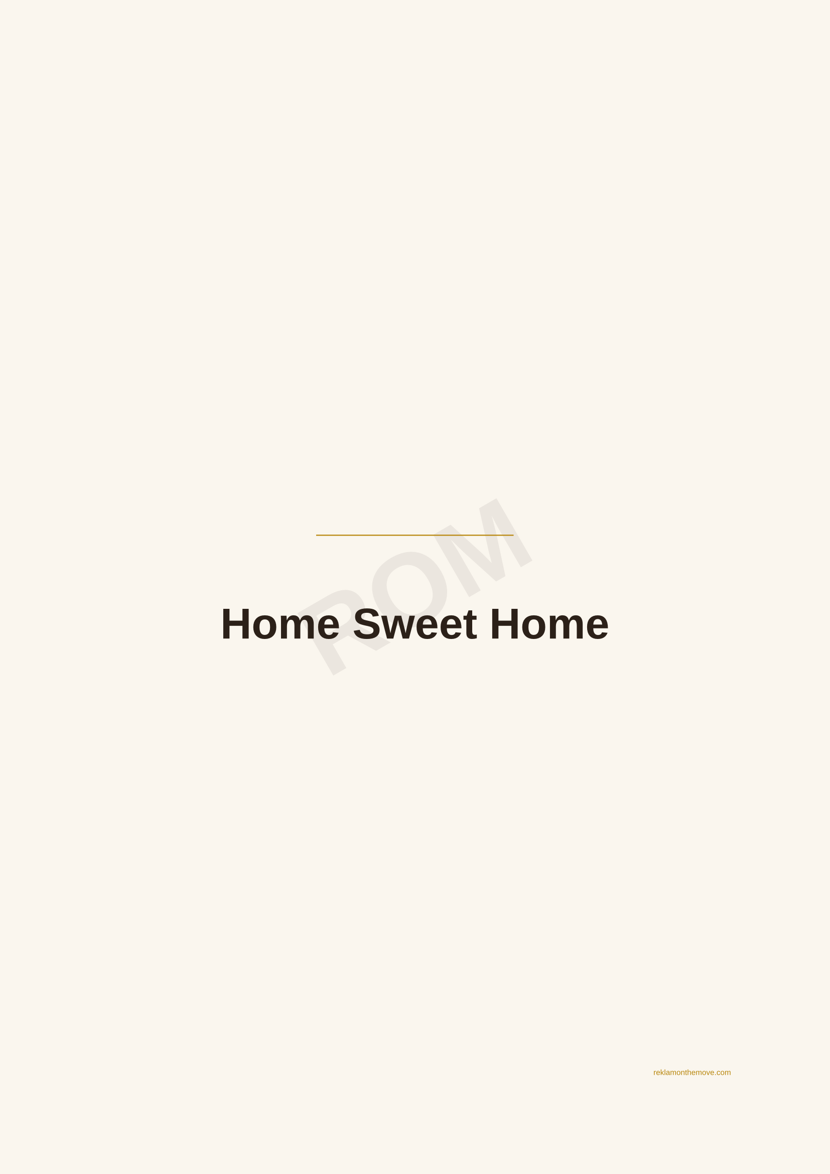 Home Sweet Home · Espresso — ROM dijital ürün önizlemesi (filigranlı)