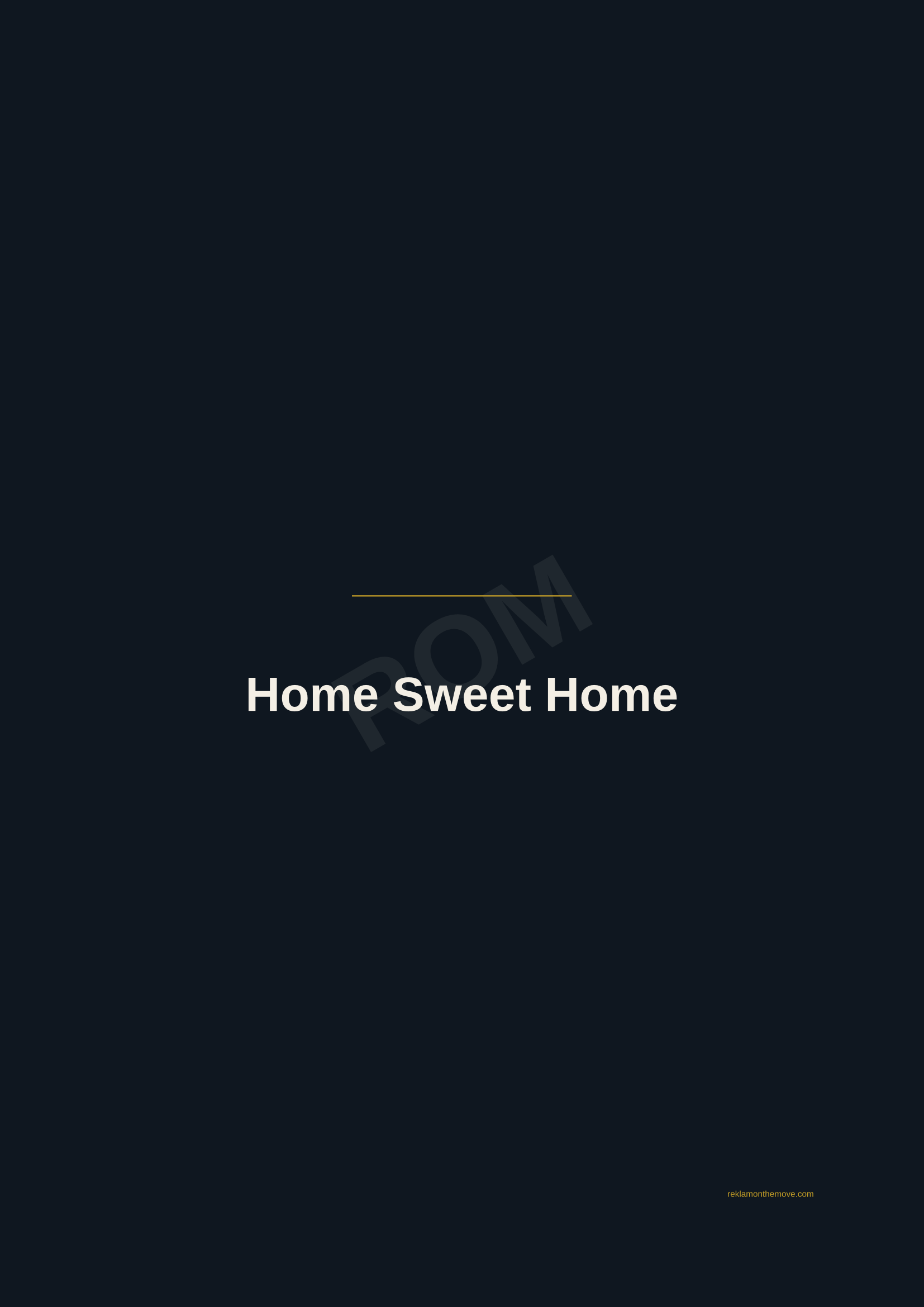 Home Sweet Home · Gece — ROM dijital ürün önizlemesi (filigranlı)