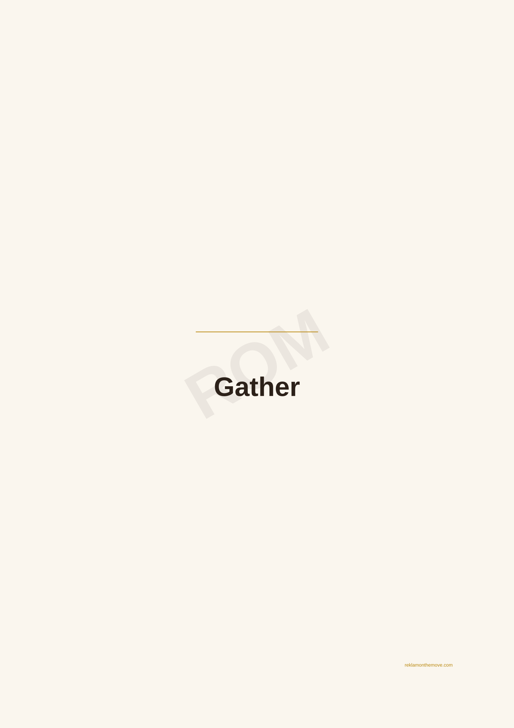 Gather · Espresso — ROM dijital ürün önizlemesi (filigranlı)