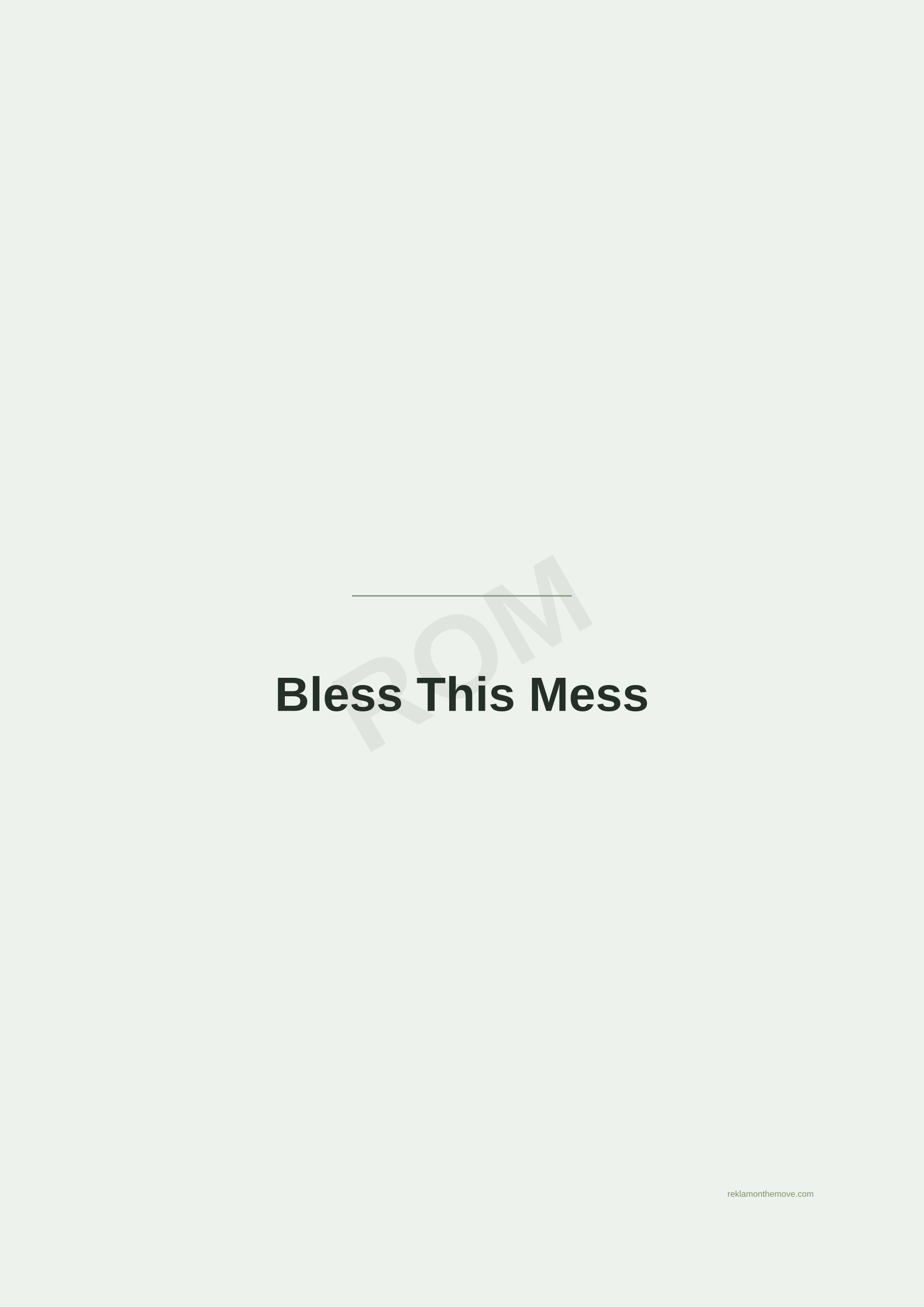 Bless This Mess · Adaçayı — ROM dijital ürün önizlemesi (filigranlı)