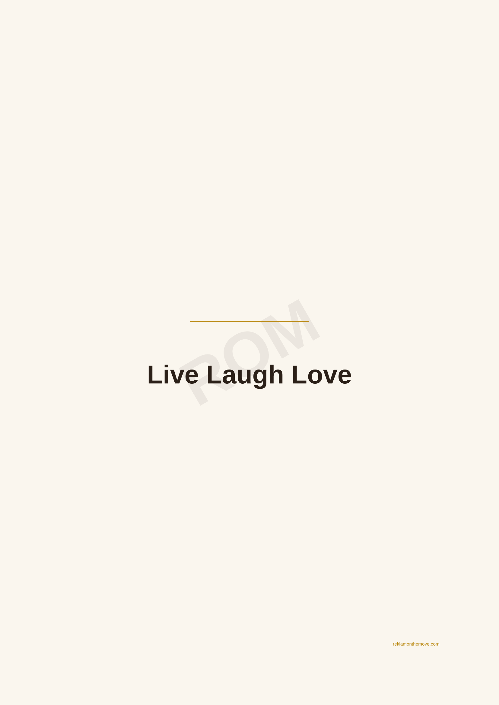 Live Laugh Love · Espresso — ROM dijital ürün önizlemesi (filigranlı)