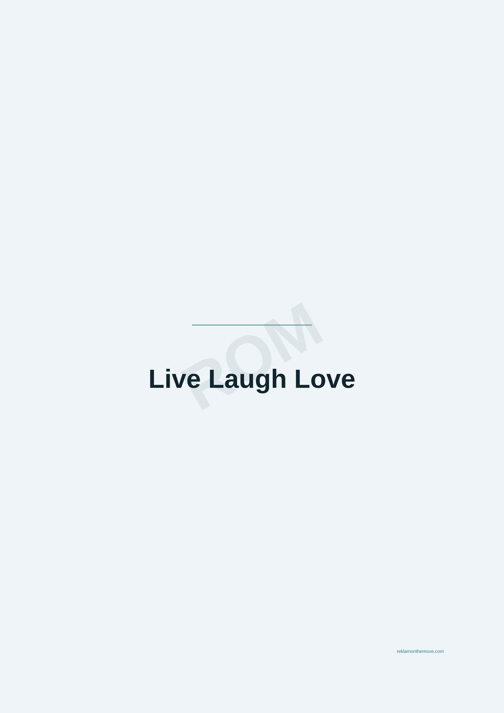 Live Laugh Love · Okyanus — ROM dijital ürün önizlemesi (filigranlı)